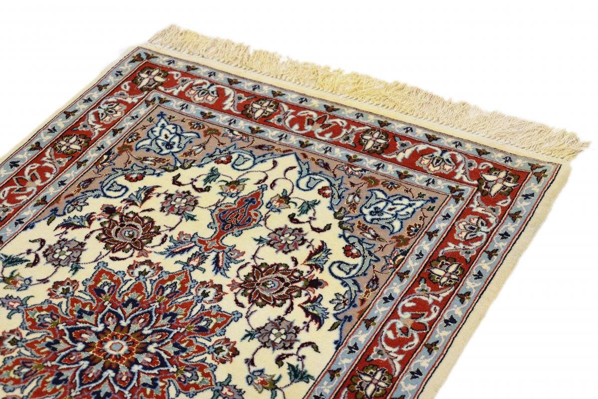 mm Isfahan Trading, Höhe: Nain Handgeknüpfter Orientteppich Orientteppich, 73x115 rechteckig, Seidenkette 8