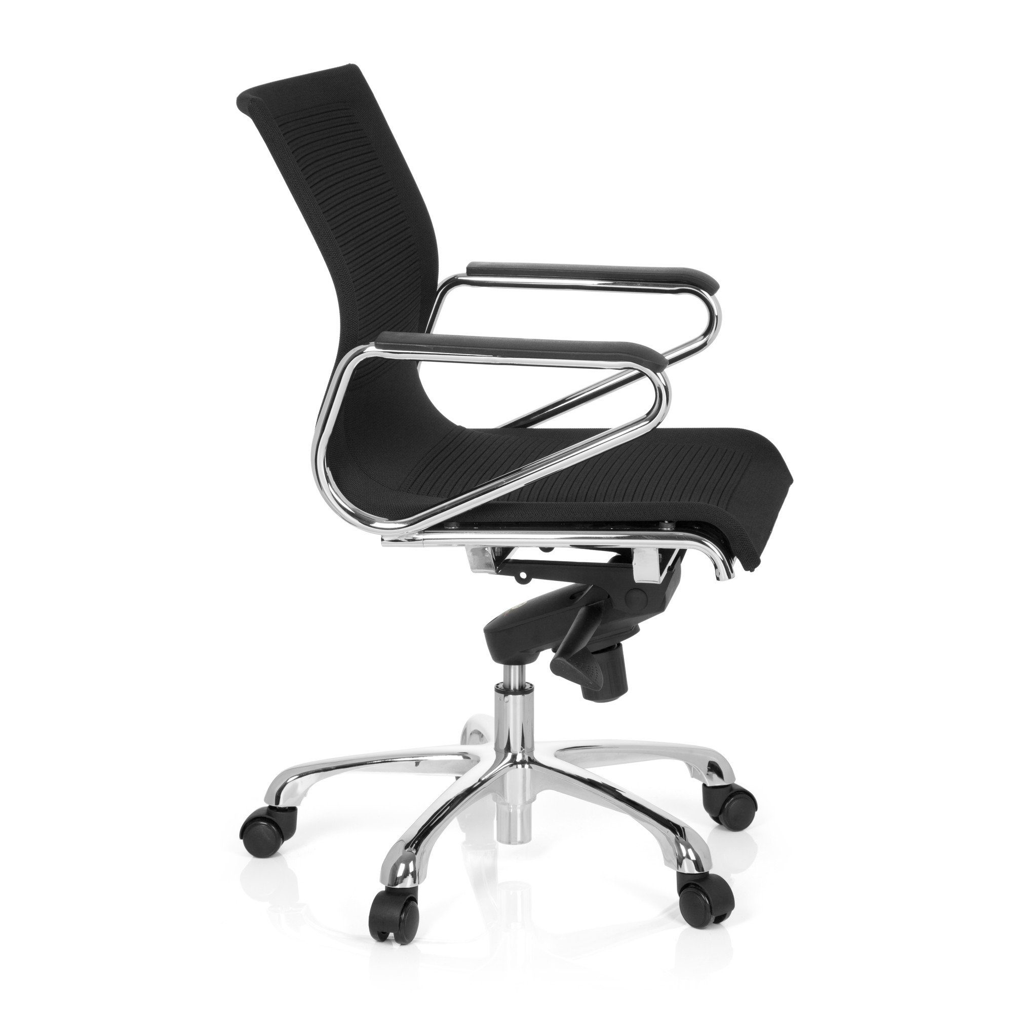 St), Bürostuhl (1 hjh ASTONA Profi OFFICE ergonomisch Drehstuhl Schreibtischstuhl Schwarz Armlehnen Stoff mit