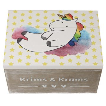 Mr. & Mrs. Panda Dekokiste Einhorn Wolke 7 - Weiß - Geschenk, lustig, Kiste, Unicorn, Pegasus, (1 St)