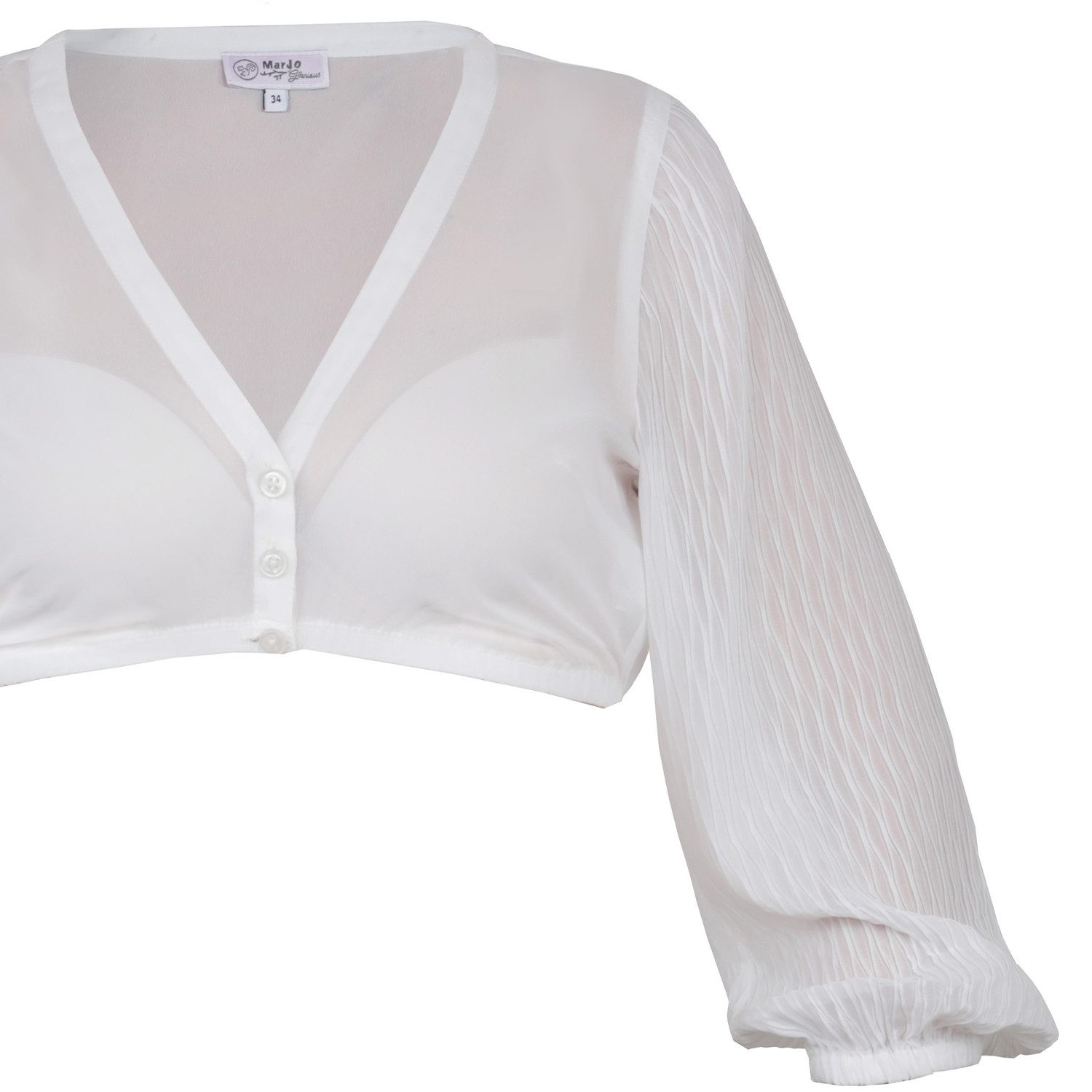 MarJo Dirndlbluse Damen Dirndlbluse 'Nandlstadt' 3/4 günstig online kaufen
