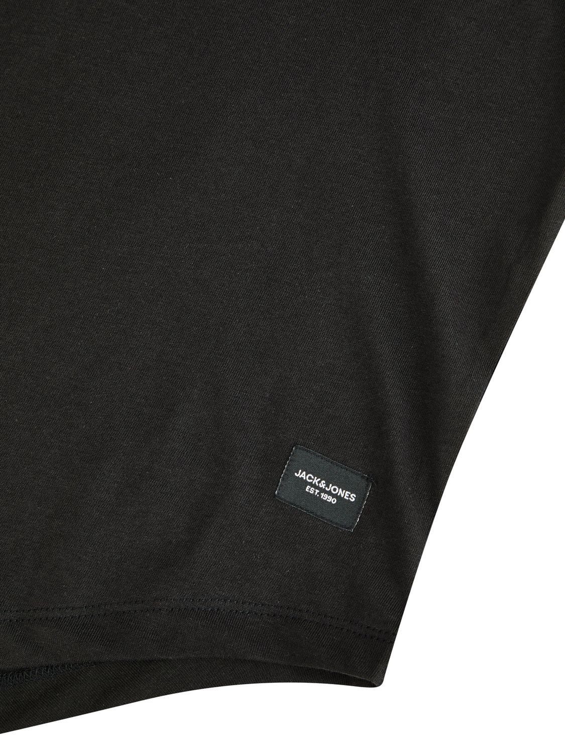 Jack & Jones T-Shirt Herren Basicshirt JJENOA 3er Pack Regular Fit (Vorteilspack, 3-tlg) Kurzarm Tee Shirt mit Rundhalsausschnitt aus 100% Baumwolle