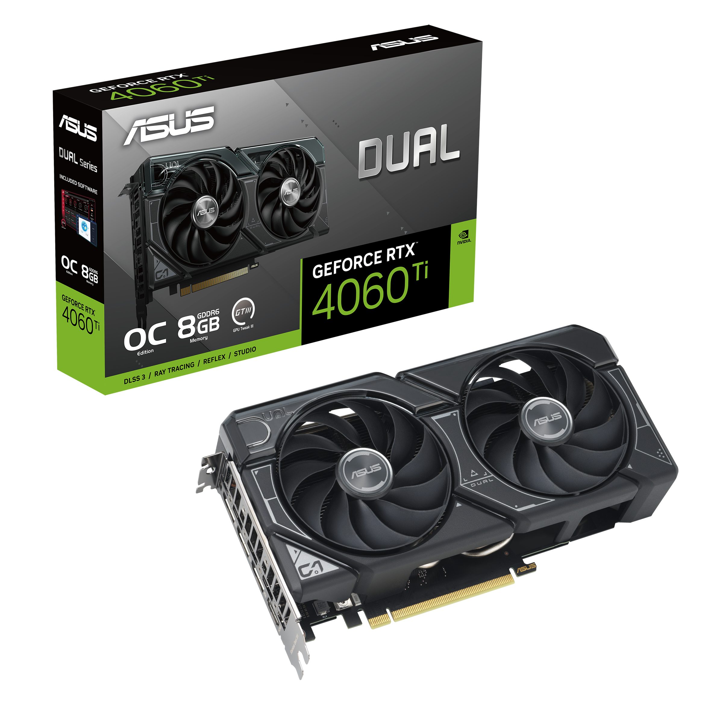 Asus DUAL-RTX4060TI-O8G Grafikkarte (8 GB, GDDR6)