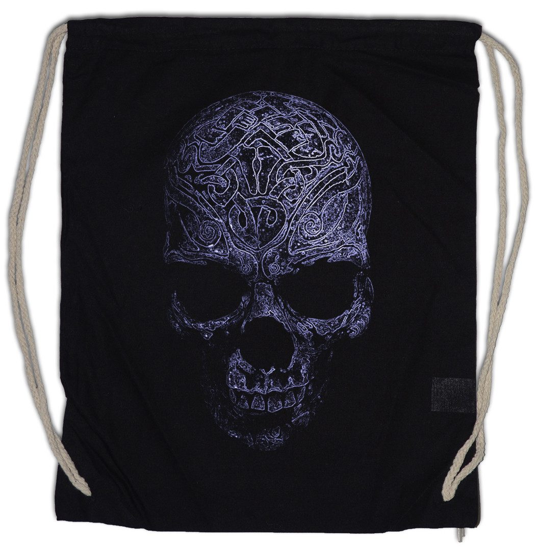 Turnbeutel Ornament Skull II Turnbeutel Shirt Schädel Dead Totenschädel Art