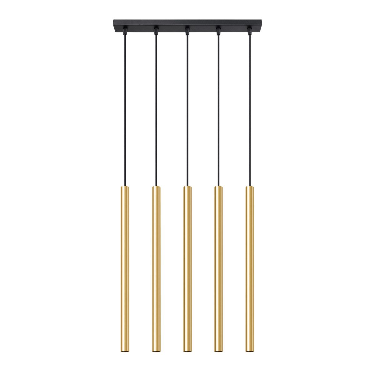 SOLLUX lighting Hängeleuchte Pendelleuchten Pastelo 5L Glanzgold, Nicht enthalten