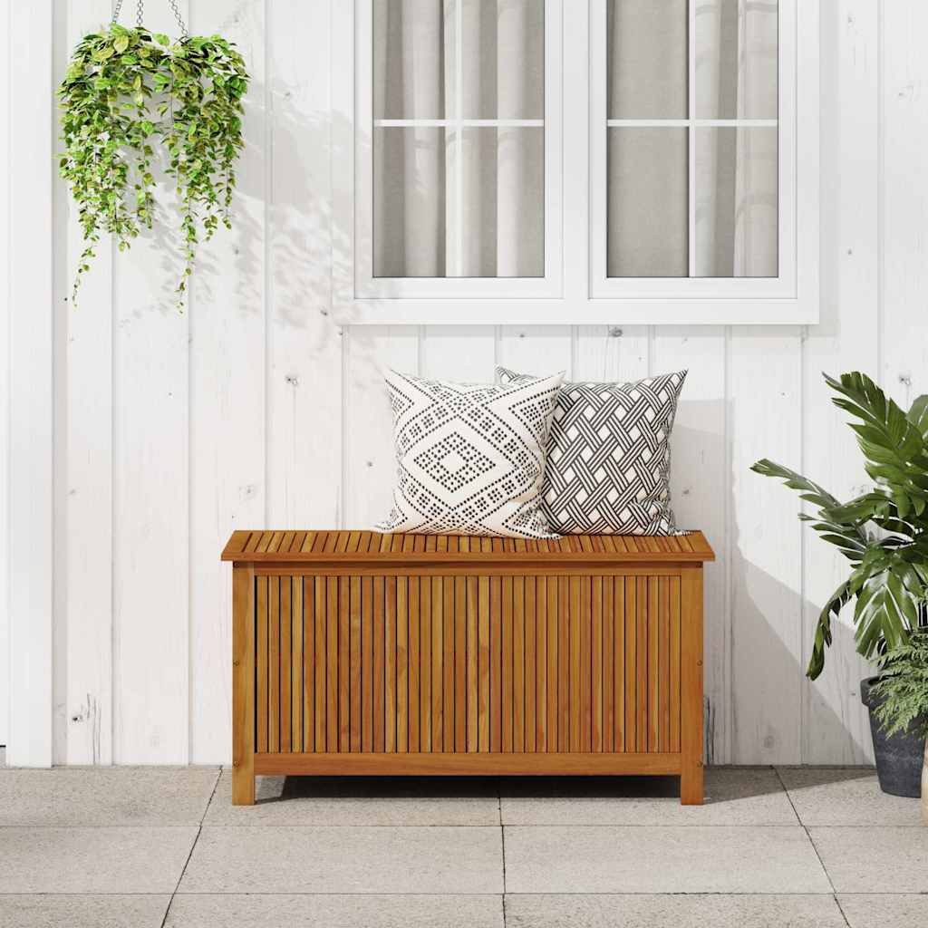 vidaXL Gartenbox Garten-Aufbewahrungsbox 113x50x58 cm Massivholz