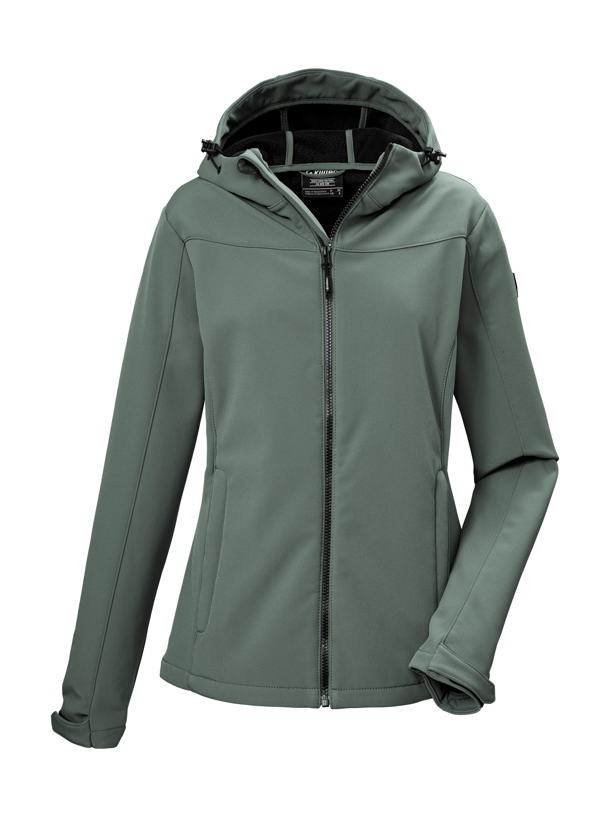 Killtec Softshelljacke KOS 481 WMN SFTSHLL JCKT Wind- u wasserabweisend, verstellbare Kapuze