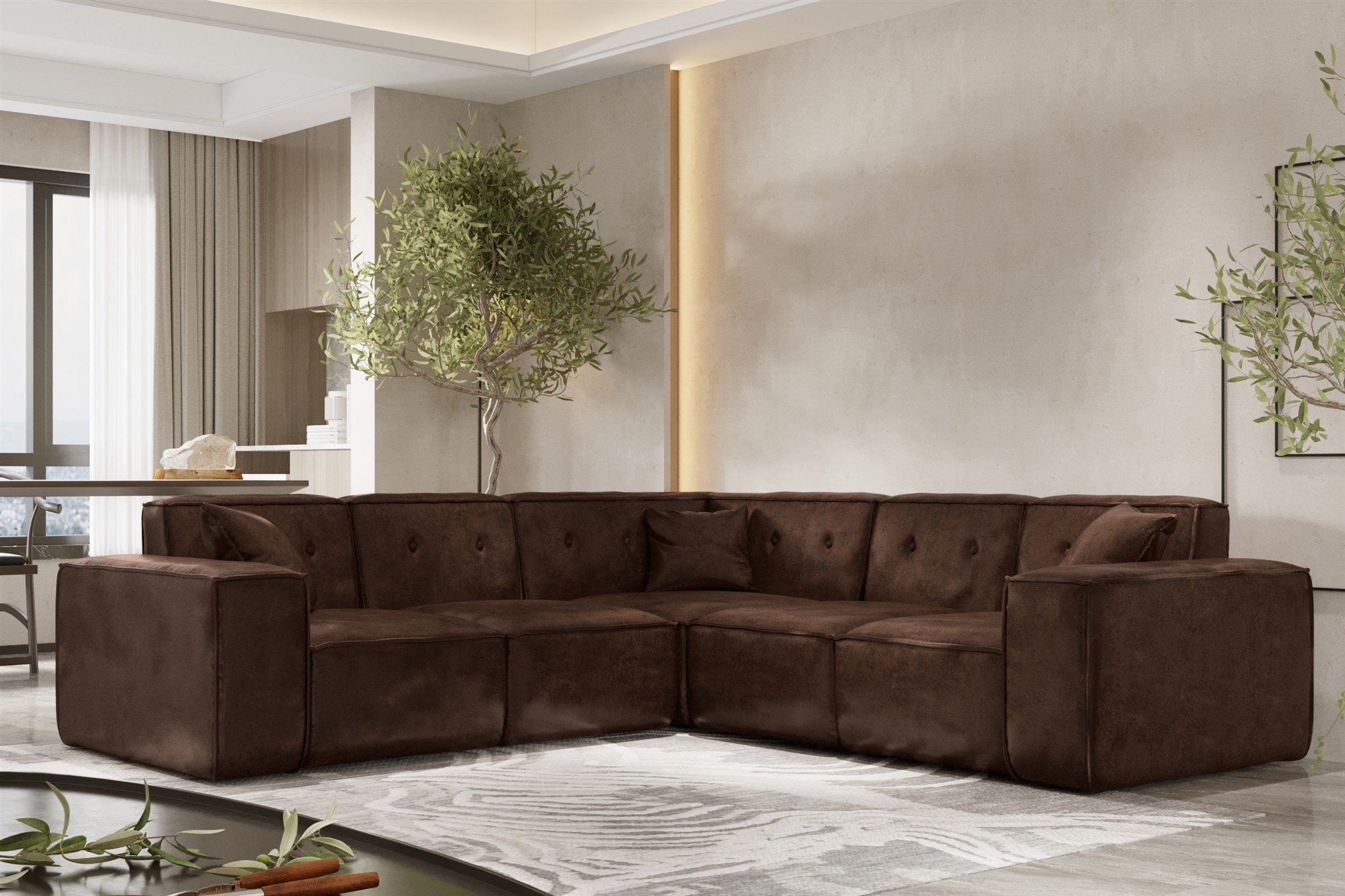 Fun Möbel Ecksofa Designersofa CESINA in günstig online kaufen