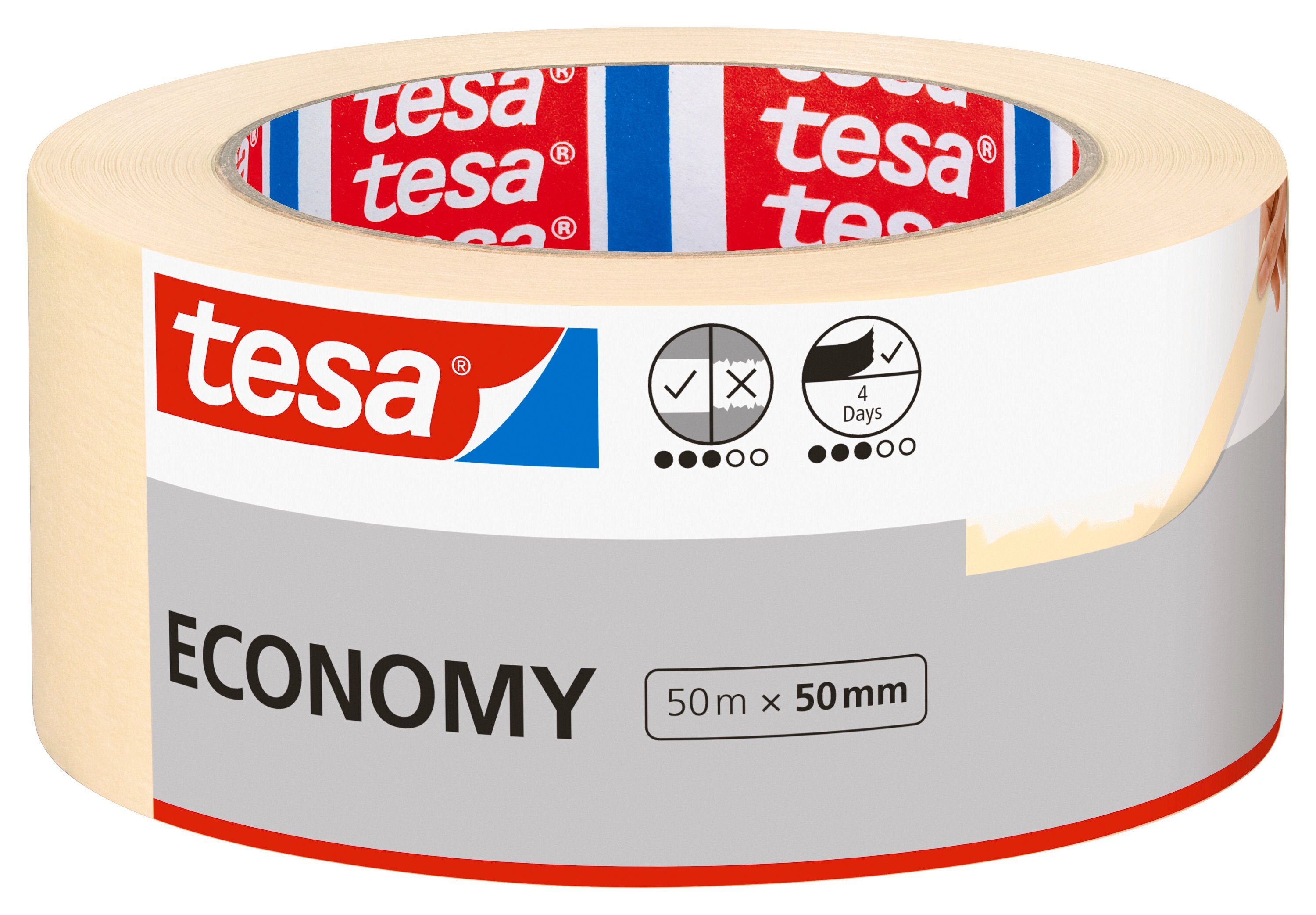 tesa Kreppband ECONOMY Malerband (Kombi-Set, 1-St) günstig online kaufen