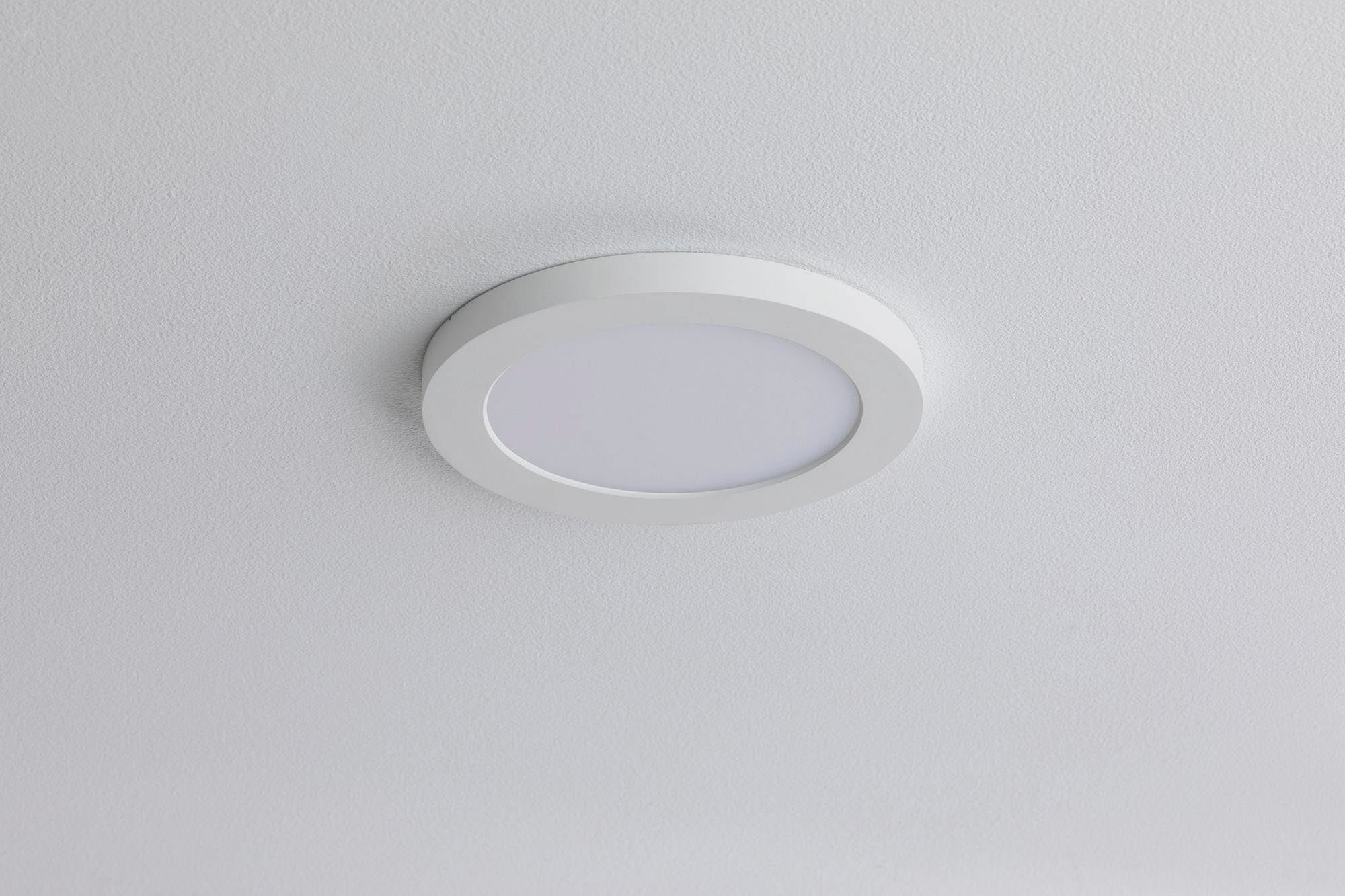 Paulmann LED Einbauleuchte LED Einbaupanel Cover-it rund 3.000K Weiß matt, LED fest integriert, Warmweiß, LED Einbaupanel Cover-it rund 3.000K Weiß matt