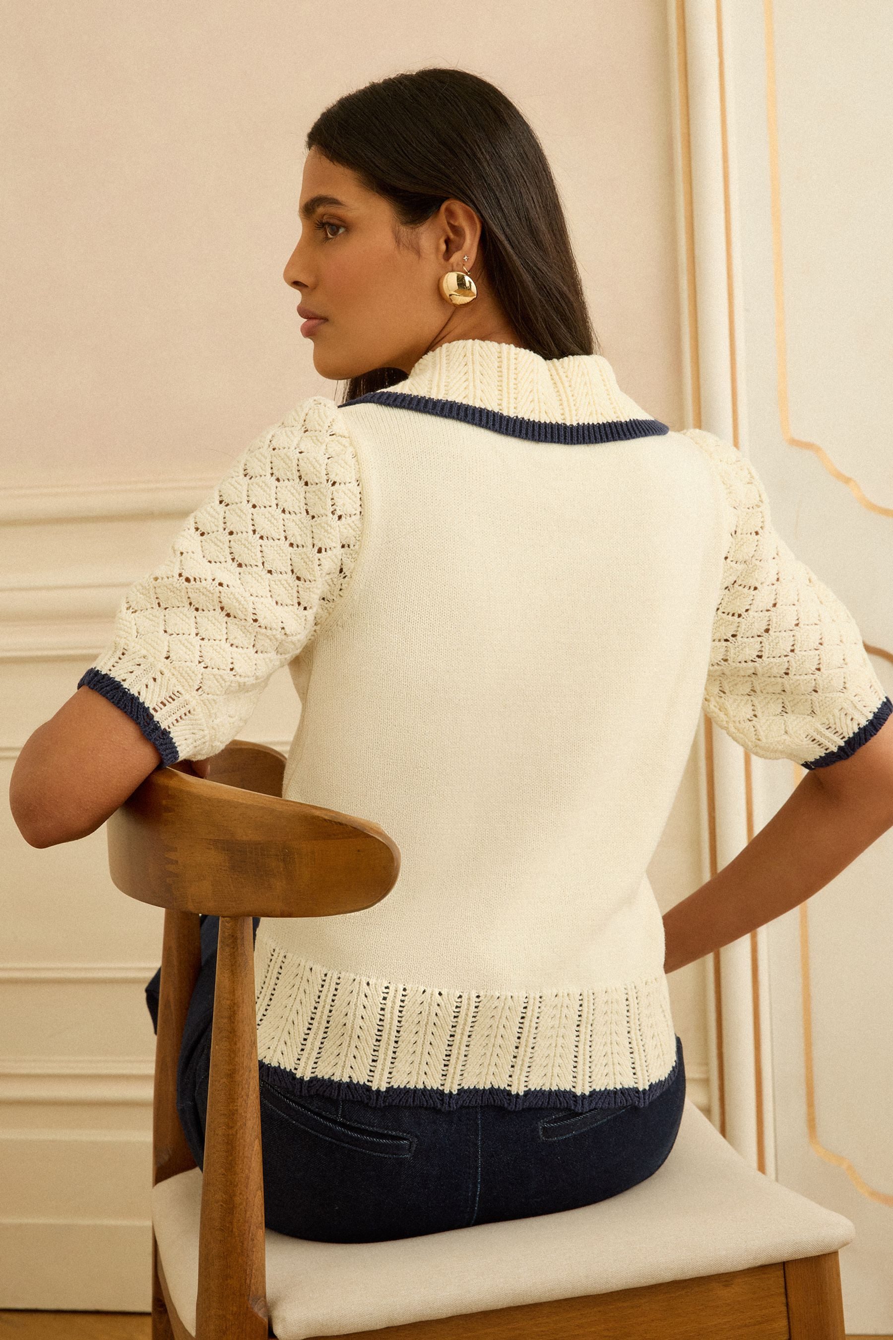 Love & Roses Strickpullover Love & Roses Strickpullover mit Matrosenkragen günstig online kaufen
