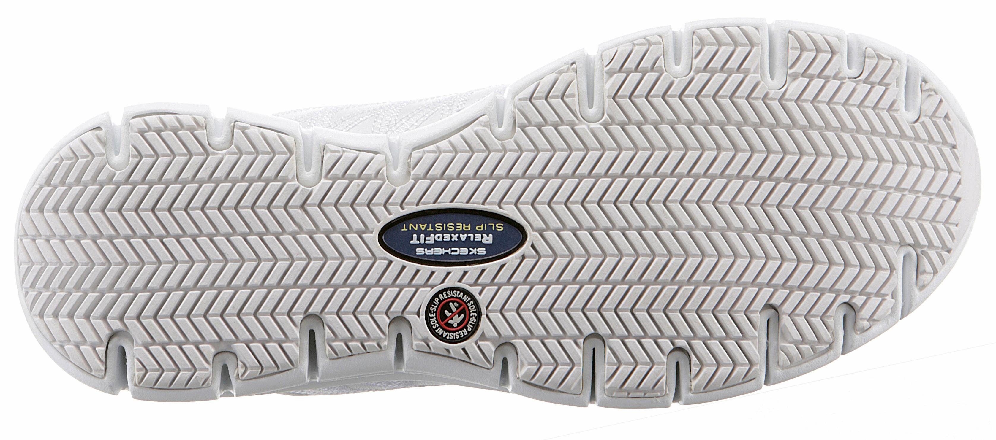 Skechers Sure Track Erath Schnürschuh Berufsschuh Schnürschuh für Gastronomie,Pflege mit rutschhemmender Laufsohle