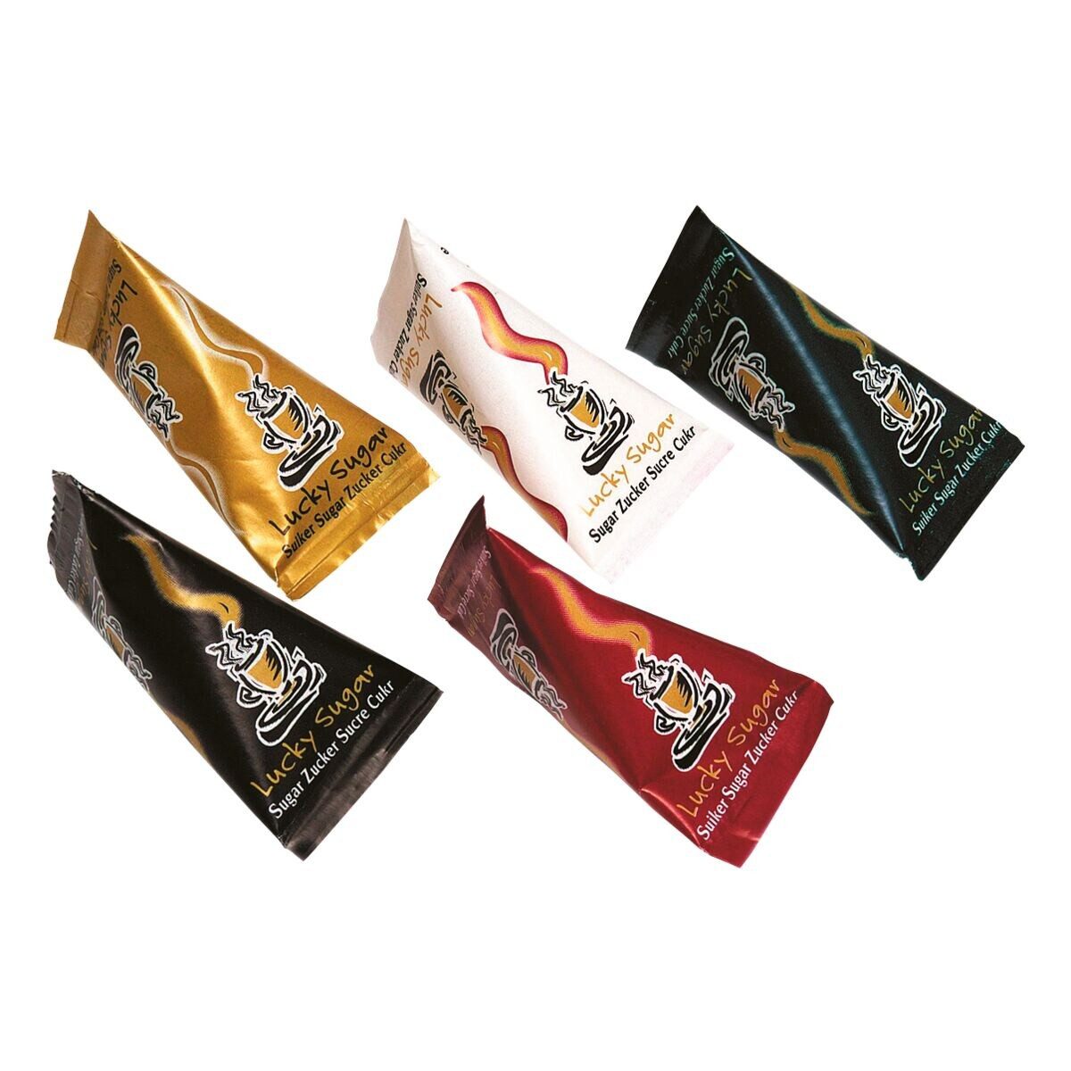 Hellma Zucker Lucky-Sugar Hot Cup, 500x 4,5 g, im Spenderkarton