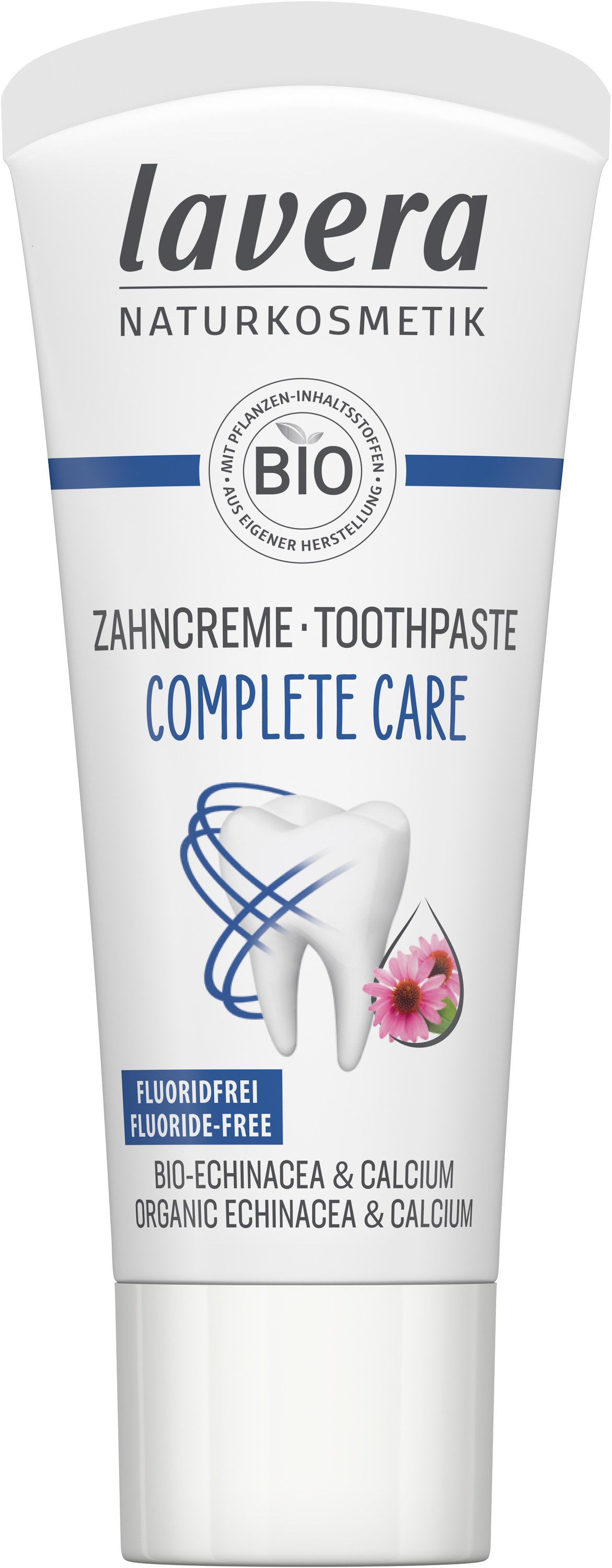 lavera Zahnpasta Reisegröße Zahncreme Complete Care Fluoridfrei, (1-St)