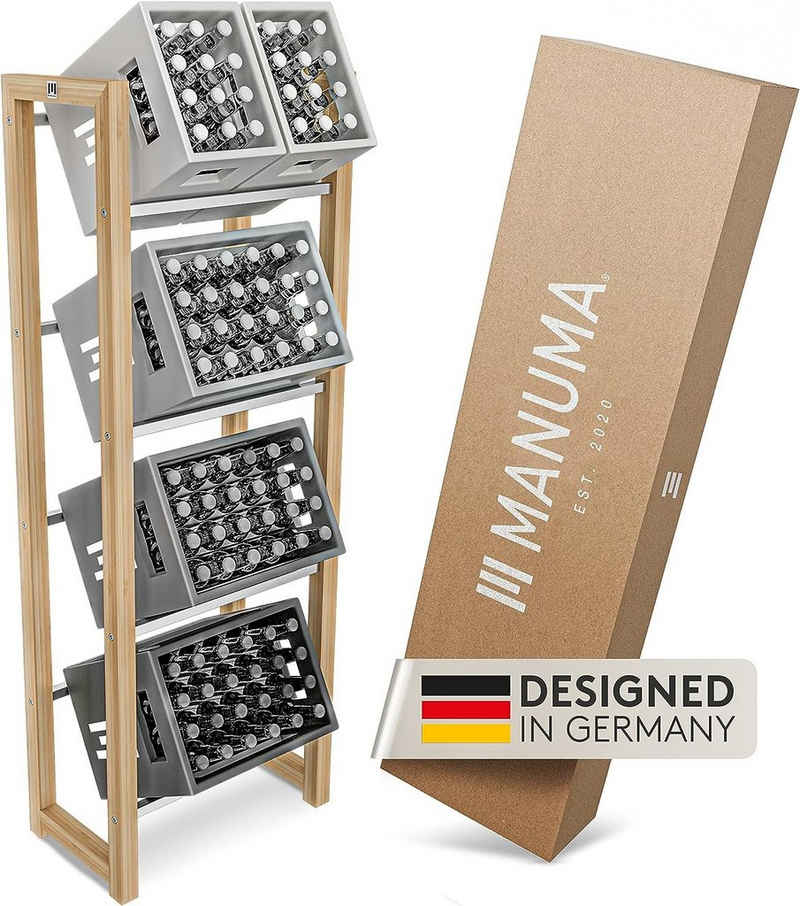 MANUMA® Standregal JAMES GETRÄNKEKISTENREGAL, Dein Getränkeregal für mehr Ordnung Zuhause