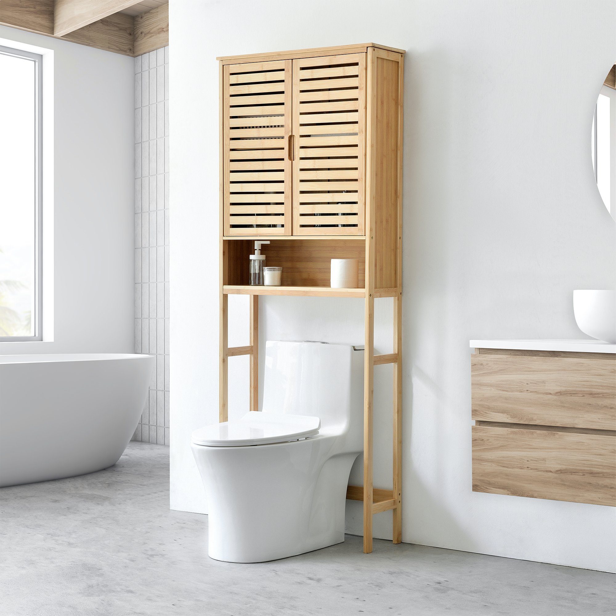 en.casa Badregal, Geta Toilettenschrank 170 x günstig online kaufen