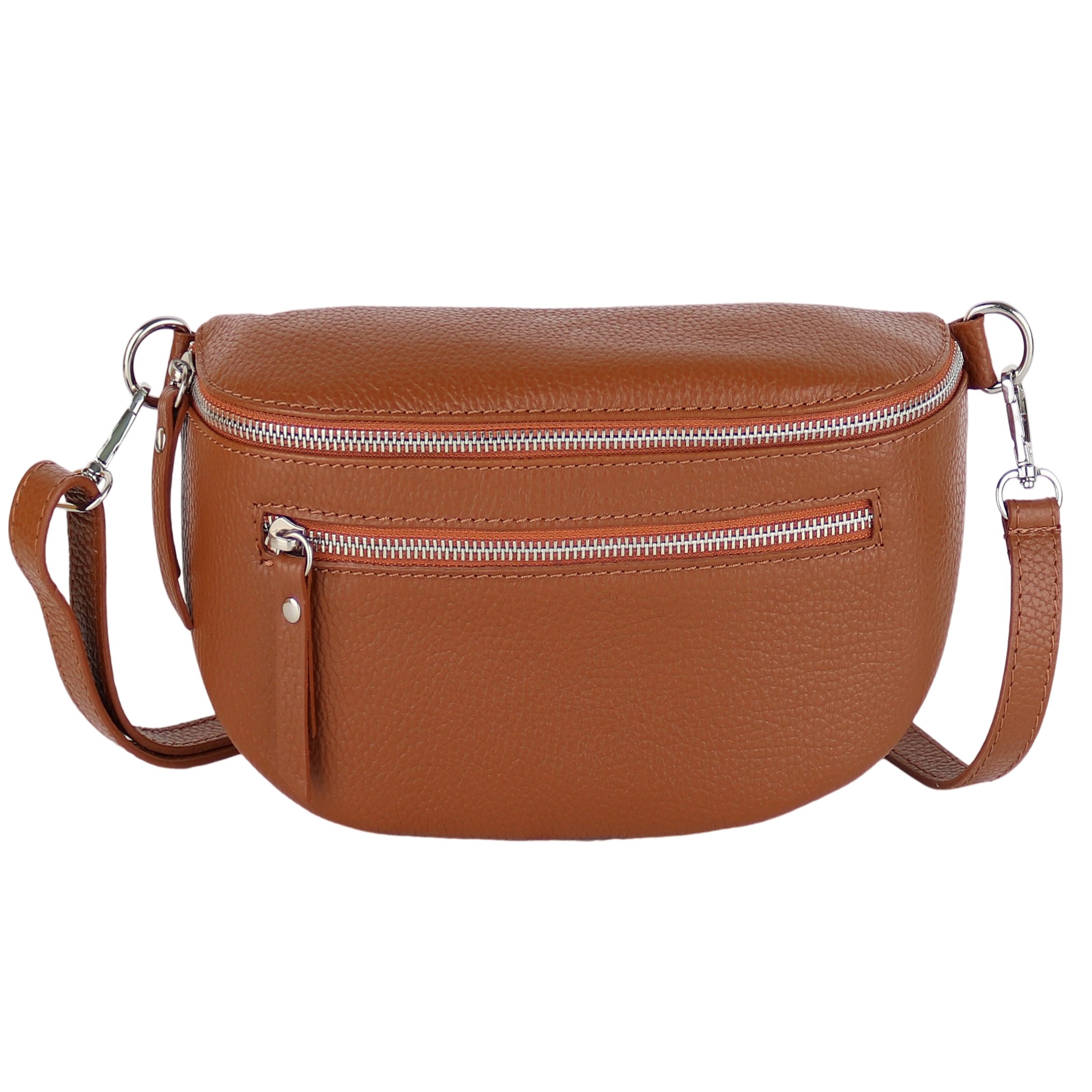 MIRROSI Bauchtasche Damen, Echtleder, Leder, Made in Italy, Umhängetasche, günstig online kaufen