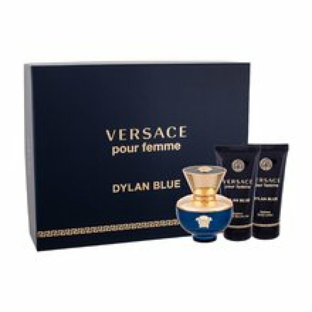 Versace Duft-Set Dylan Blue Pour Femme Set Edp 50 Ml Körperlotion 50 Ml  Duschgel 50 Ml
