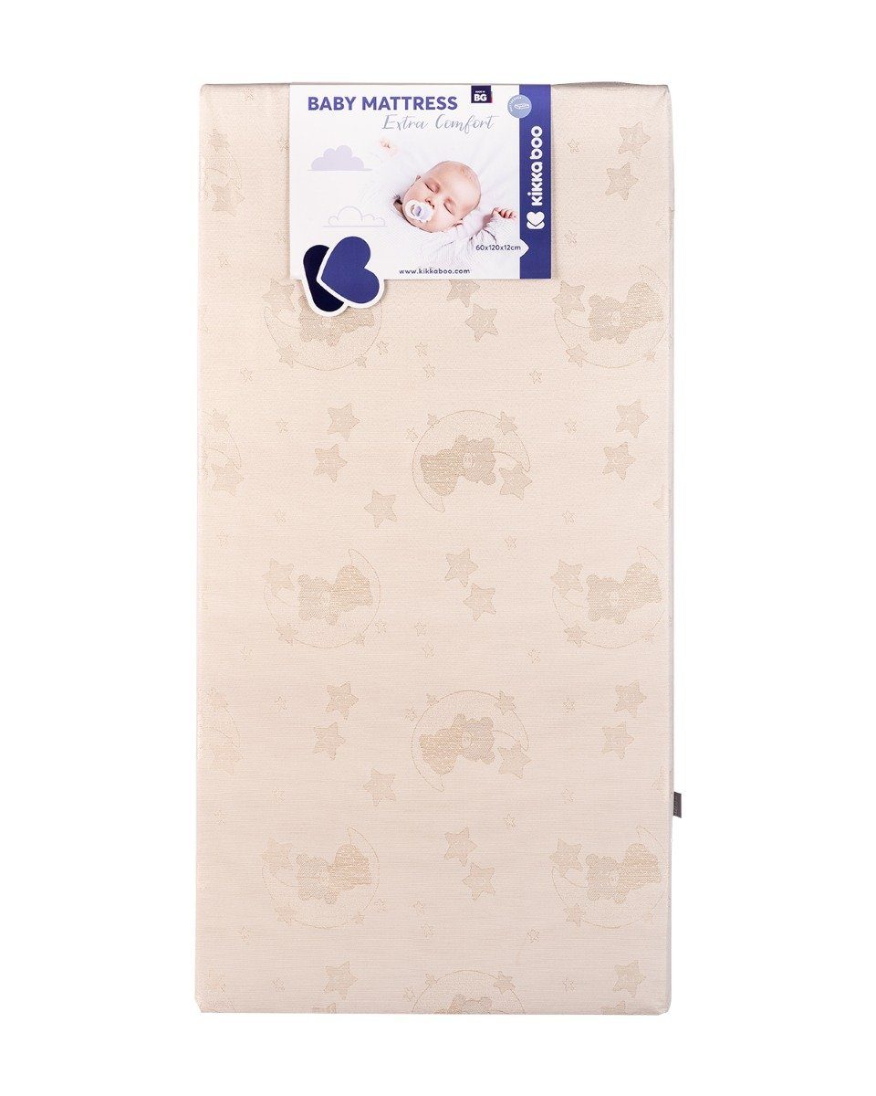 Kindermatratze Matratze extra Comfort, Kikkaboo, 12 hoch, abnehmbar braun 60 cm, 120 Bezug cm 12 x x