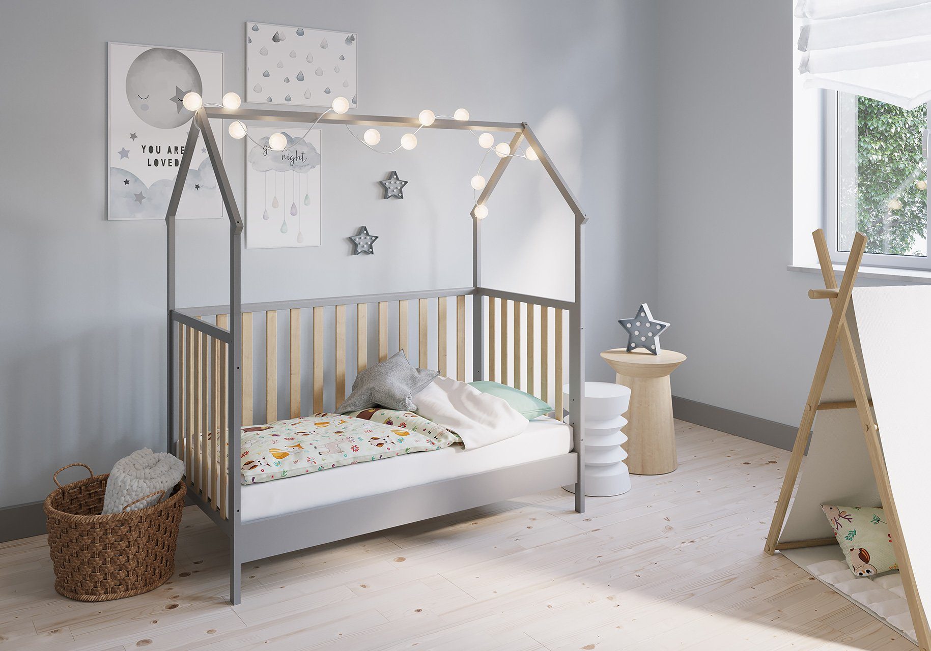FabiMax Kinderbett Hausbett Schlafmütze 140 x günstig online kaufen
