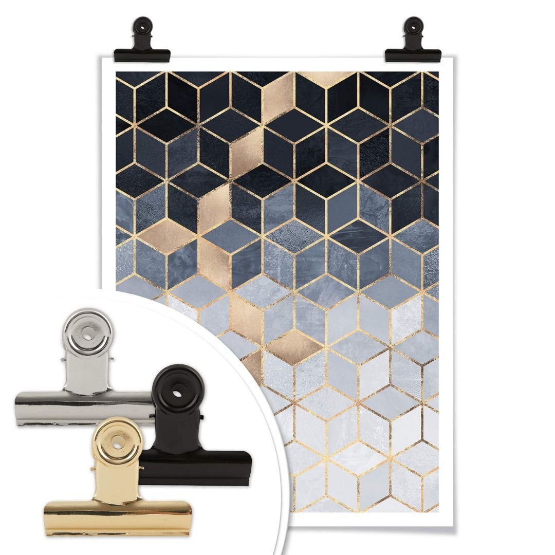 K&L Wall Art Poster Poster Fredriksson Art Déco Küche Kunstdruck Blau Himmel, Wohnzimmer Wandbild modern