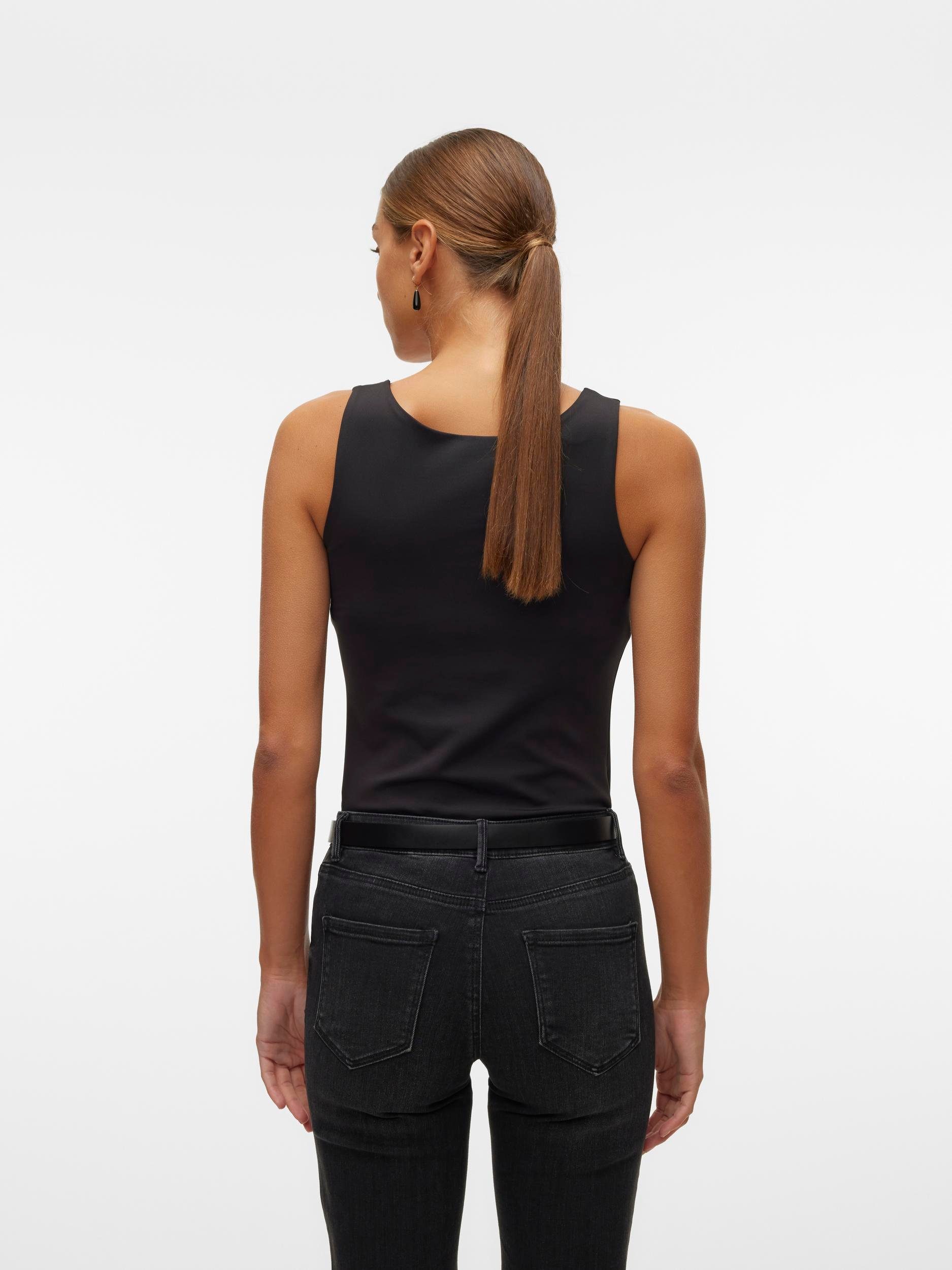 Vero Moda Shirttop VMMILLION SL SQUARE TOP 2-WAY JRS NOOS Materialmix, regular fit