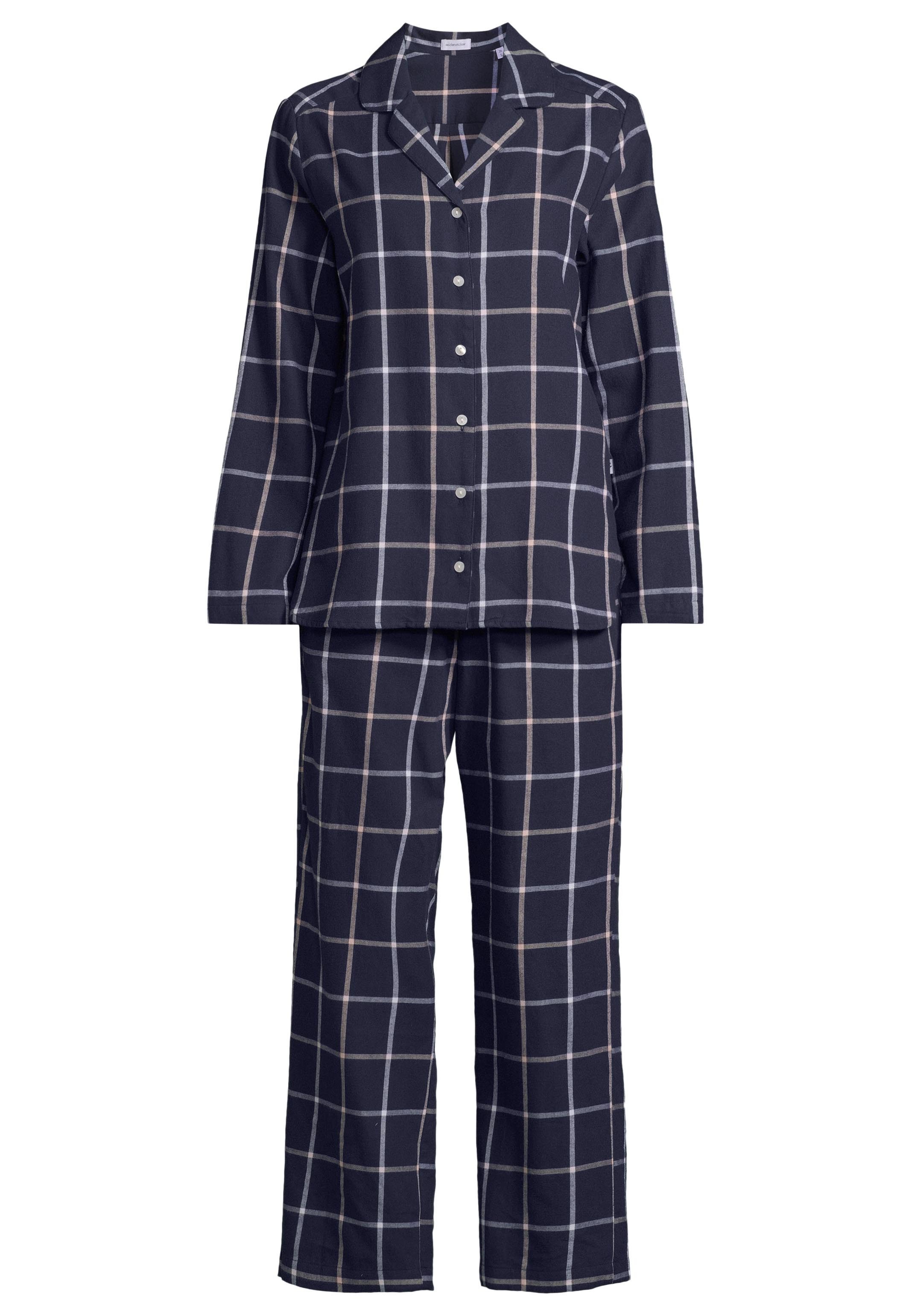 seidensticker Pyjama Classic Flanell (Set, 2 tlg) Schlafanzug - Baumwolle - günstig online kaufen