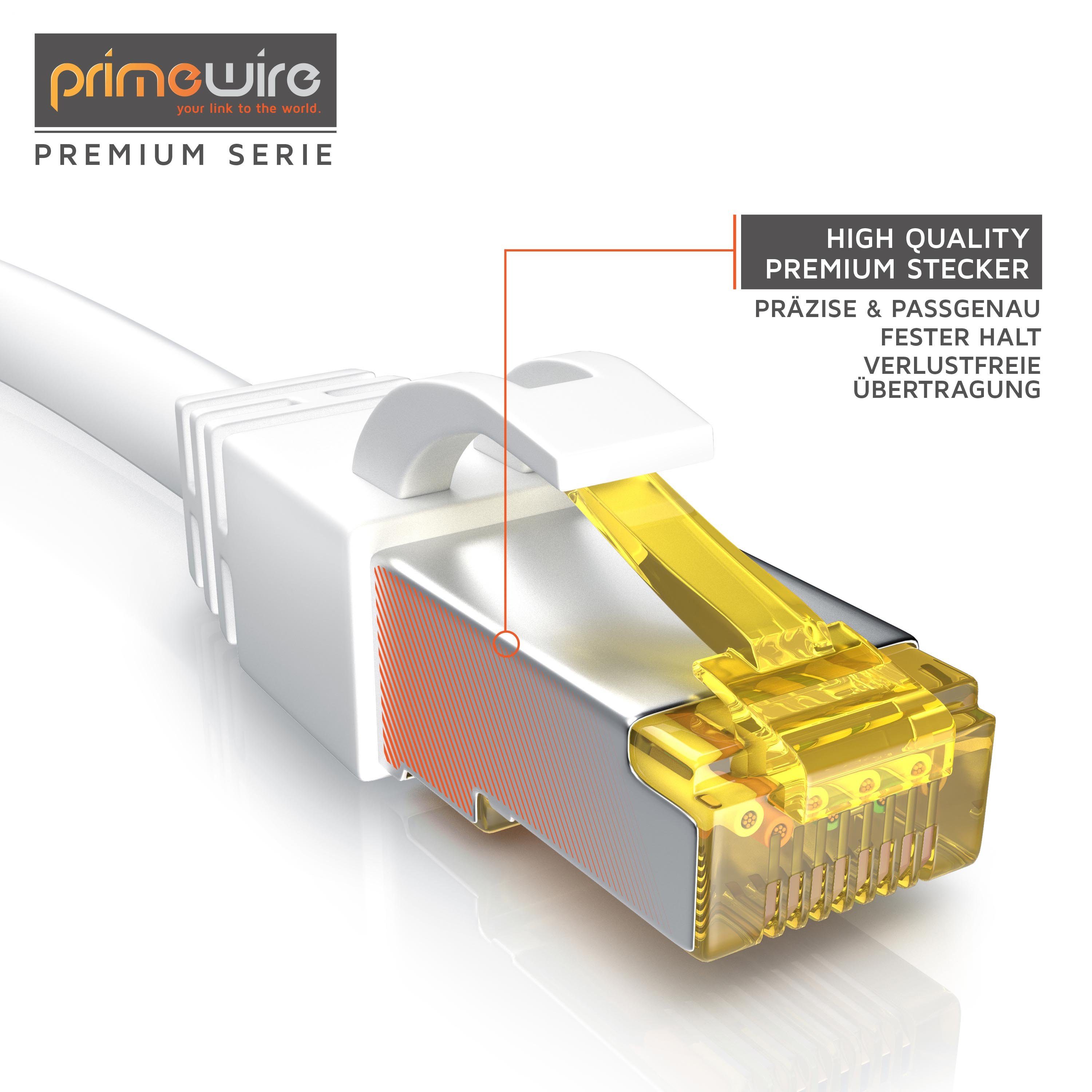 Primewire Gigabit Ethernet S/FTP Netzwerkkabel, 10000 Mbit/s, Patchkabel - 0,5m LAN-Kabel, CAT.7, RJ-45 (Ethernet) (50 cm), für Router, Modem, Switch, PC, ideal – Bild 3 von 5