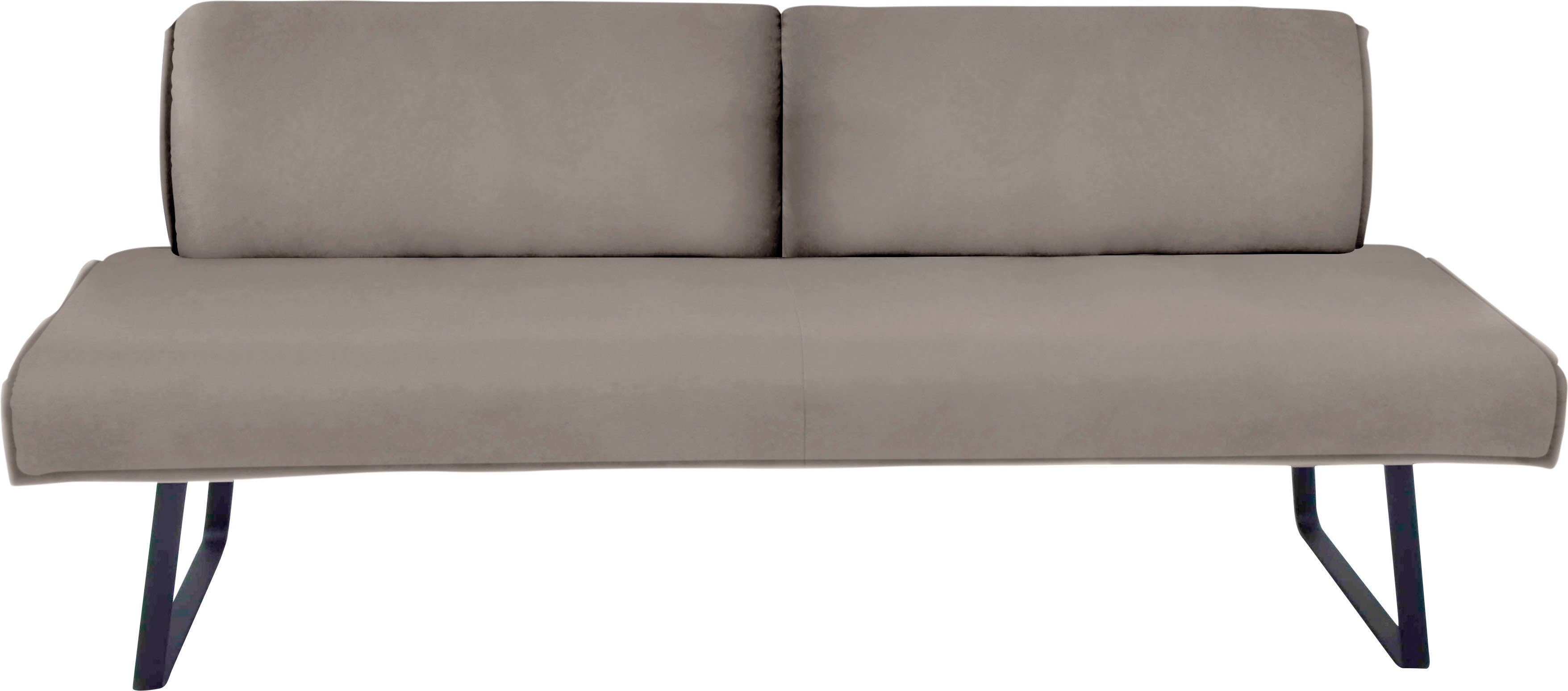 Sitzbank K+W & 196 oder Komfort Breite gepolstert II, in mit 173 cm Wohnen Deseo Rückenneigungsverstellung,