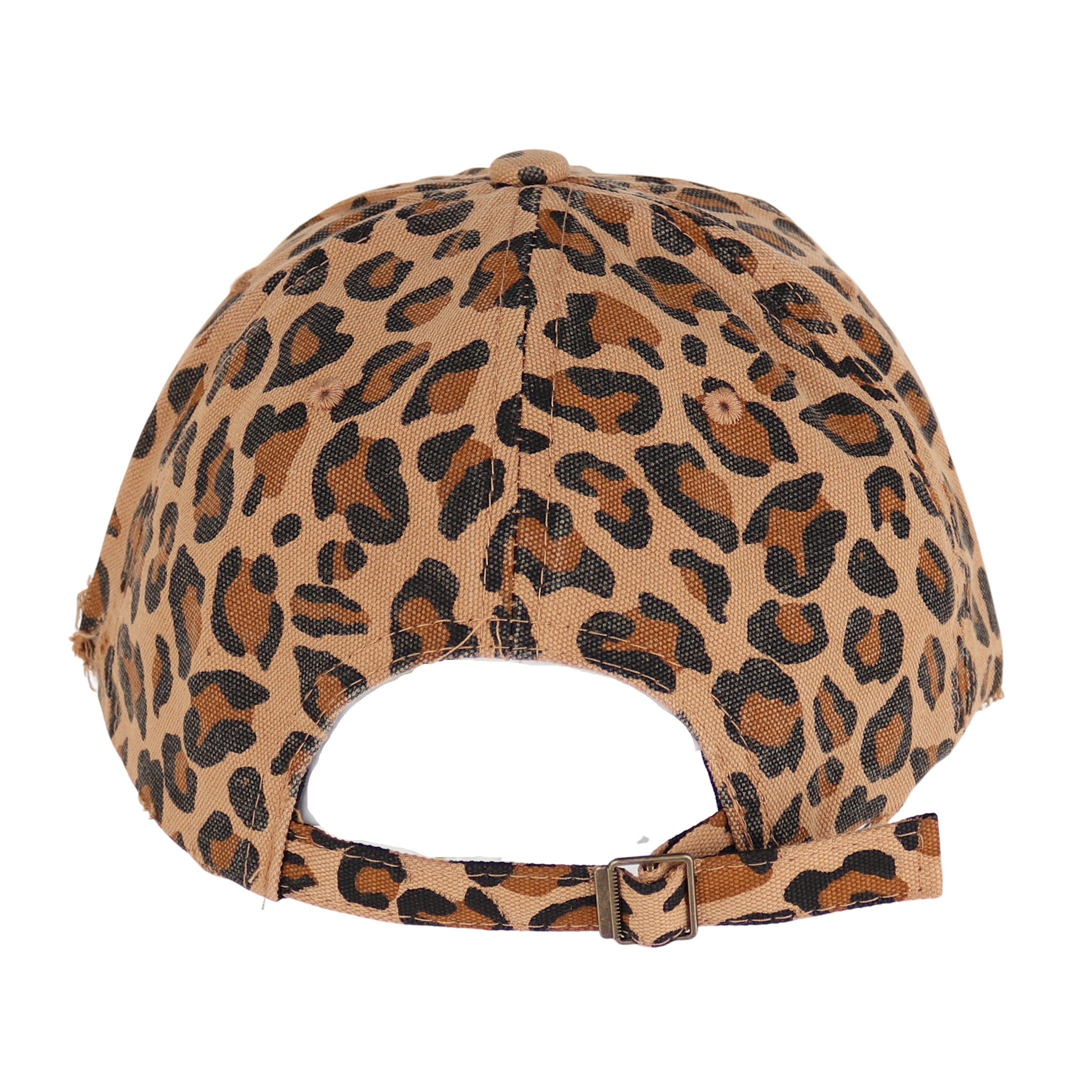 MIRROSI Baseball Cap Damen Cap aus reinem Baumwolle mit Shirm LOVE Leopard (Outdor Cap, Feldmütze, Kappe) Atmungsaktiv, Einheitsgröße