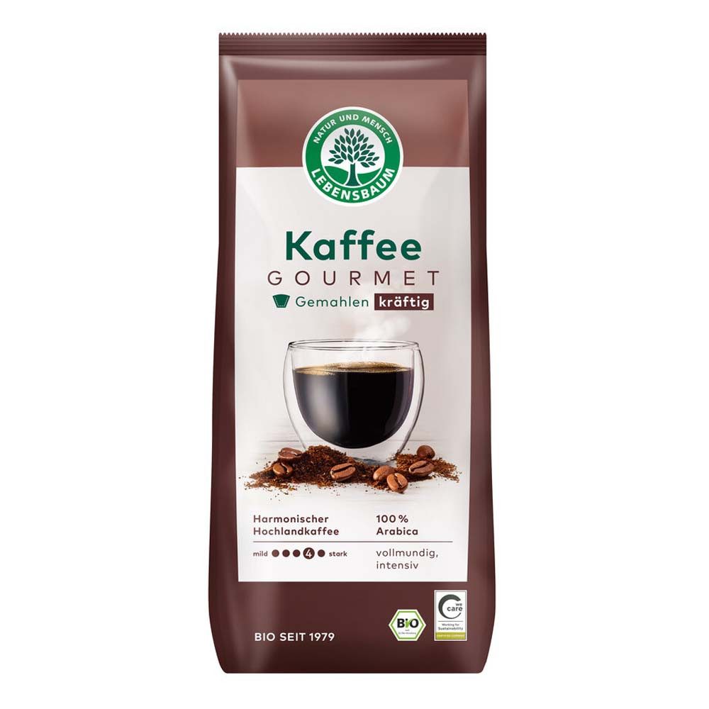 Lebensbaum Kaffee Gourmet Kaffee - kräftig gemahlen 500g 2er Pack