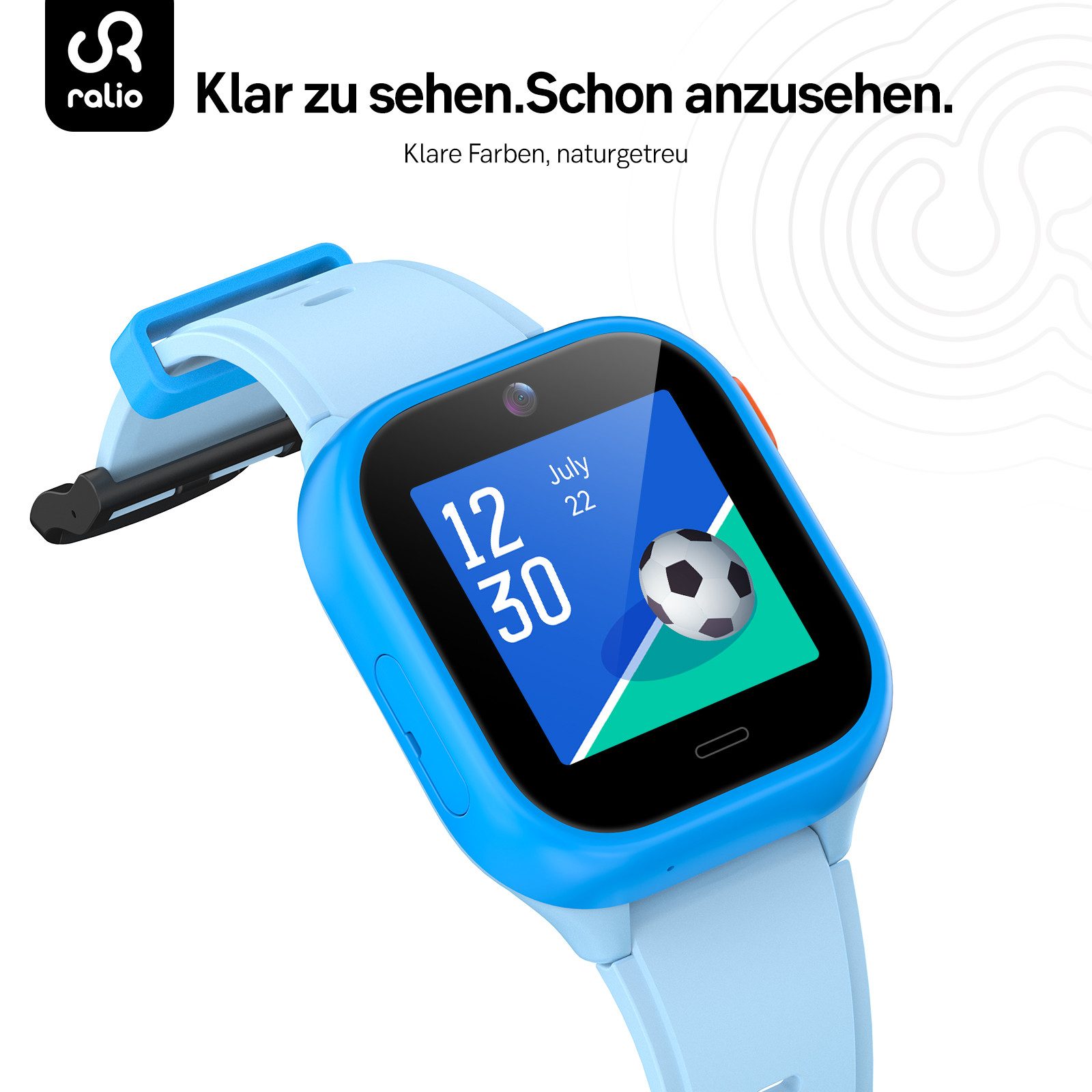 Ralio R5 Neo 4G Kinder-Smartwatch mit Videoanruf, GPS-Ortung & Schulmodus Smartwatch (Kinderuhr mit Nano-SIM-Kartensteckplatz, ohne integrierten App-Store cm/1, – Bild 4 von 5