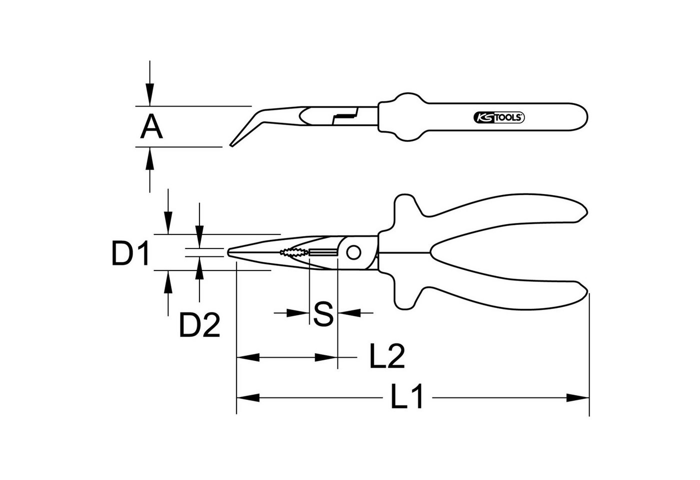 Thumbnail - KS Tools Kombizange KS TOOLS Kunststoff-Kombizange mit Schutzisolierung 230 mm - 117....