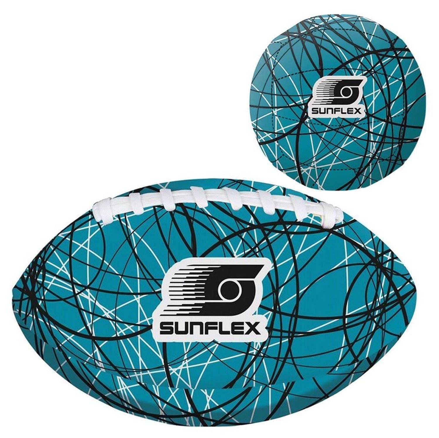 Sunflex Beachball Set Größe 3 + Football Neoremix Circle