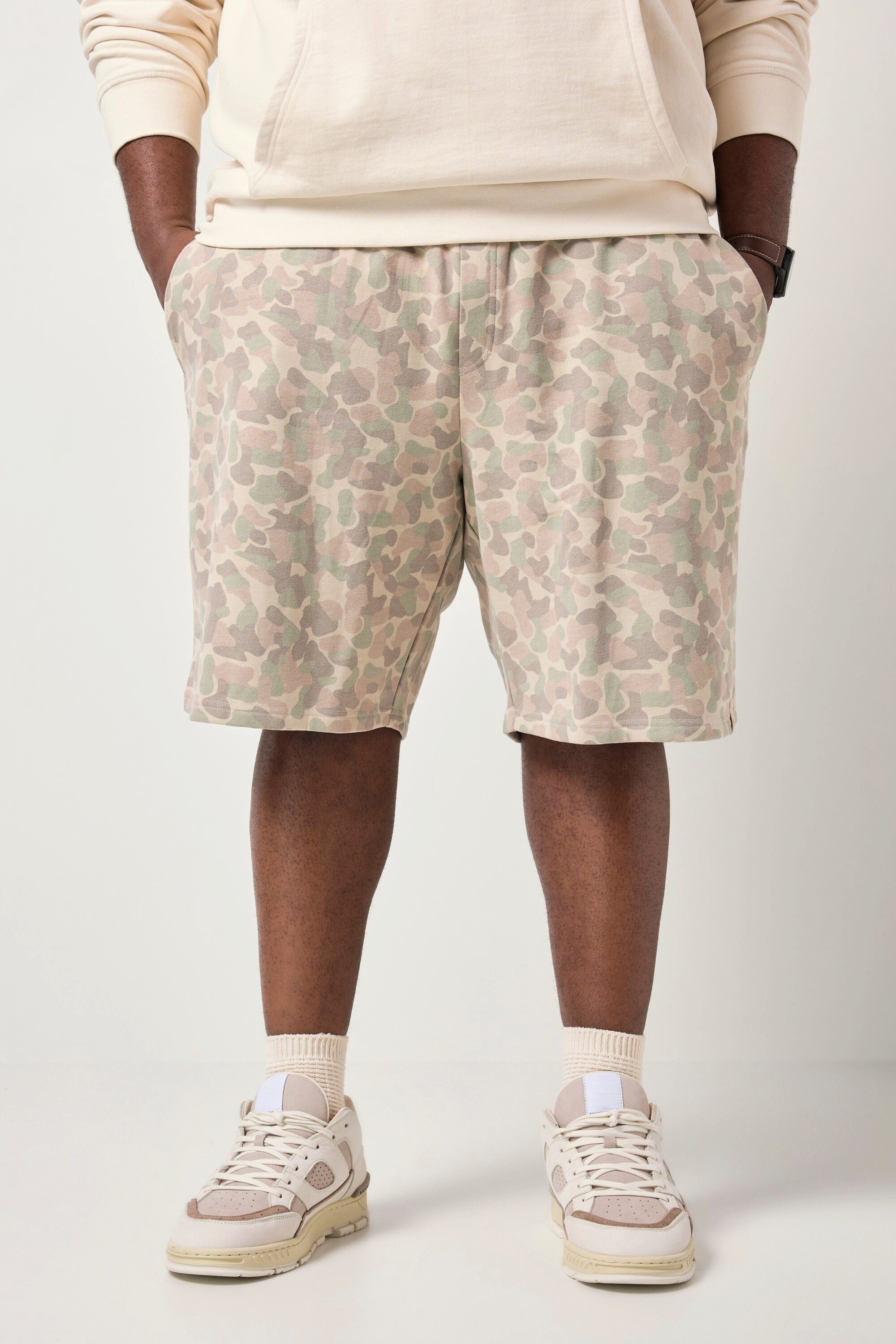 STHUGE Bermudas Sweat-Bermuda Muster Relaxed Fit