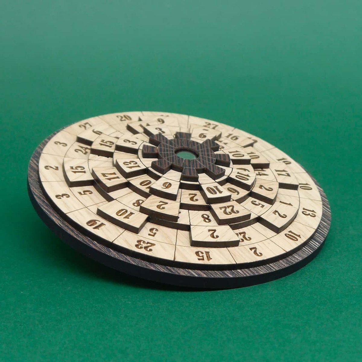 ROMBOL Denkspiele Spiel THALES - mathematisches Dreh-Puzzle, Knobelspiel, Holzpuzzle