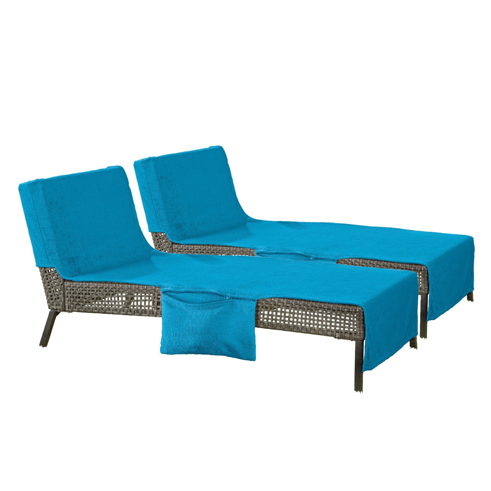 Erwin Müller Strandtuch Liegetuch mit Reißverschlusstaschen günstig online kaufen