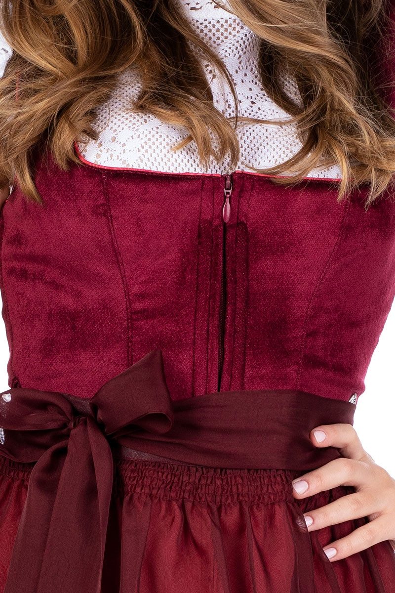 MarJo Dirndl Samt Dirndl 2tlg. - REHAU - kirsche