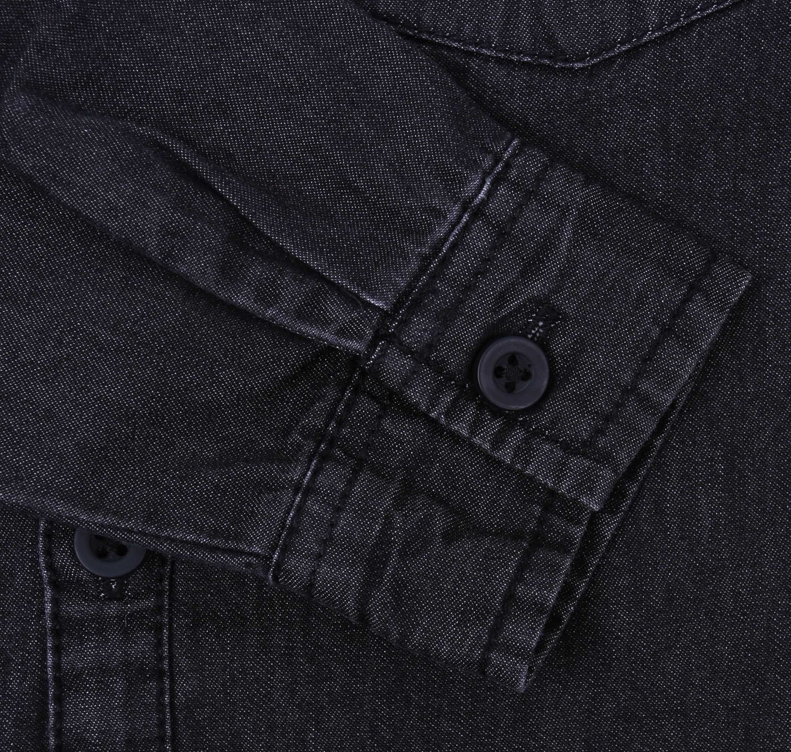 Sarcia.eu Langarmhemd Schwarzes Hemd mit Karomuster PRIMARK 6-7 Jahre