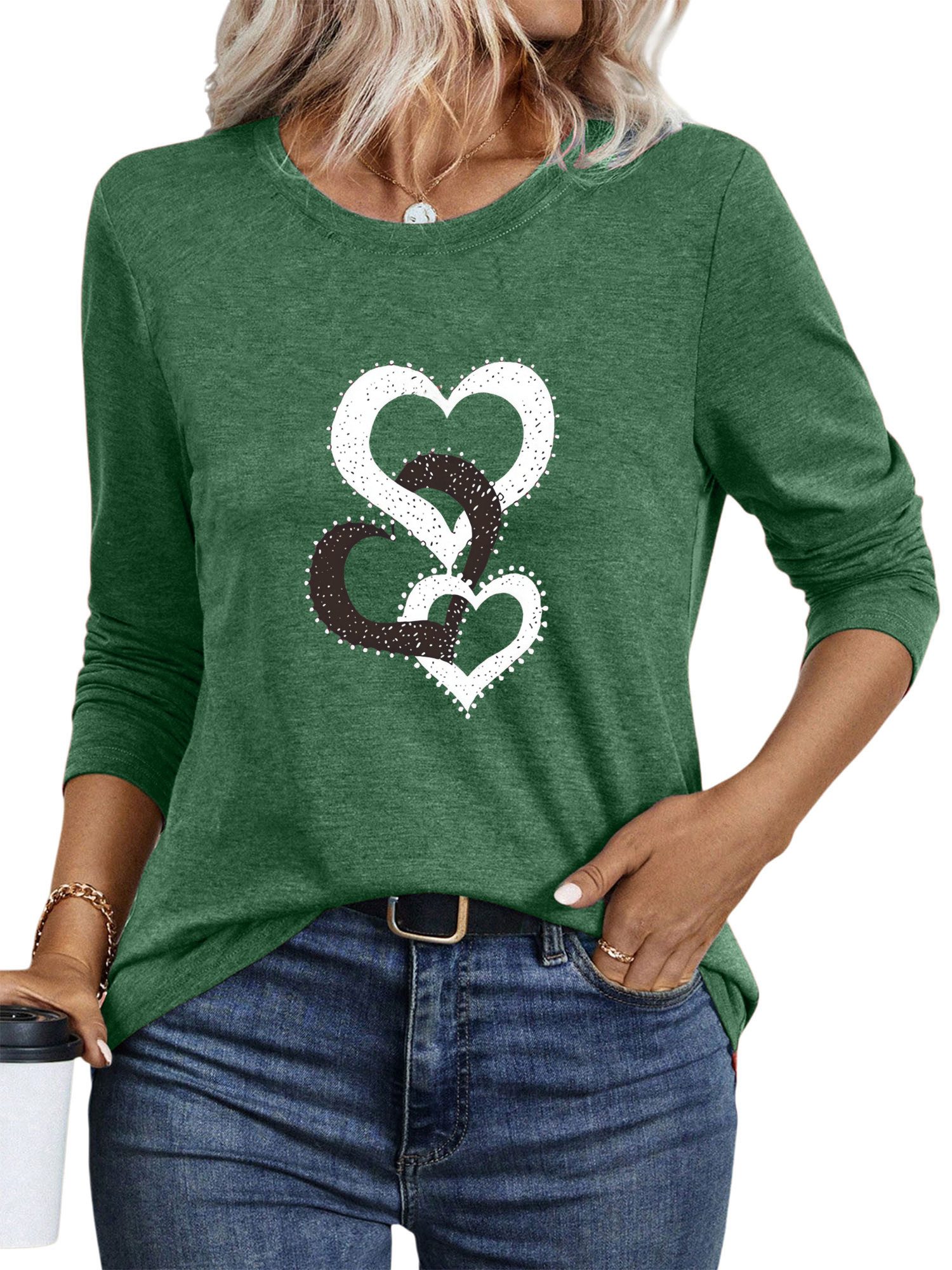 PYLIKE Longsleeve Damen Rundhalsausschnitt Longsleeve mit günstig online kaufen
