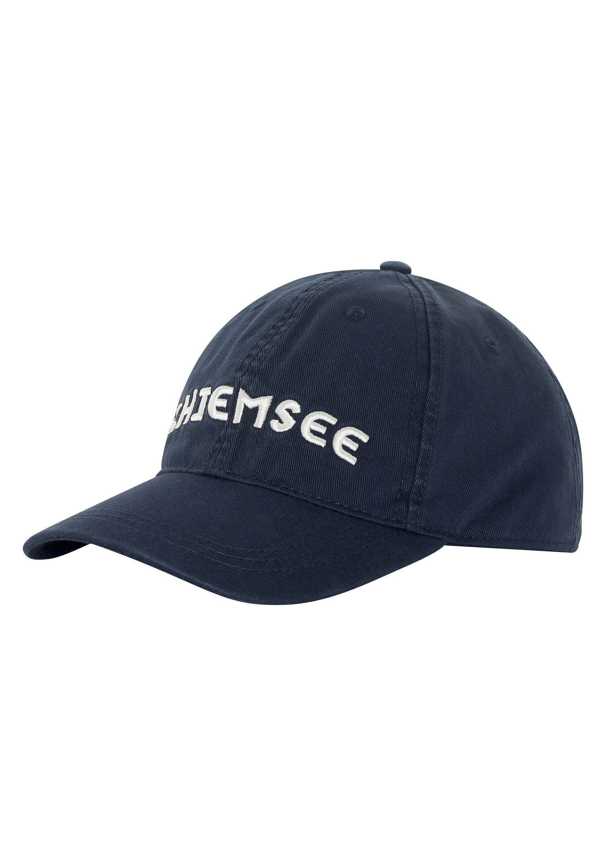 Chiemsee Baseball Cap Unisex Cap aus Baumwolle mit Logo 1 dunkel blau