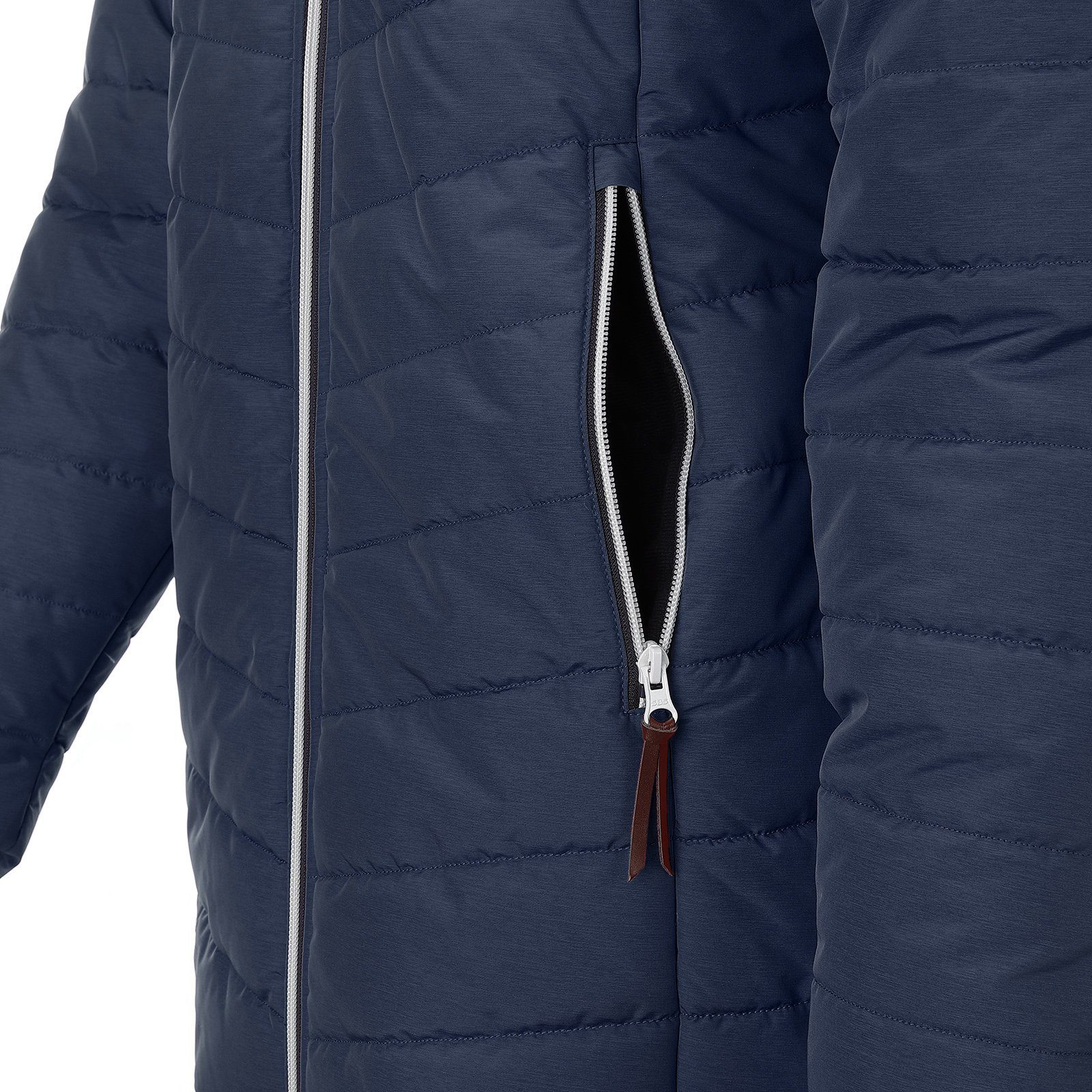 Dry Fashion Steppmantel Damen Winterjacke Steppjacke Göteborg mit abnehmbarer Kapuze
