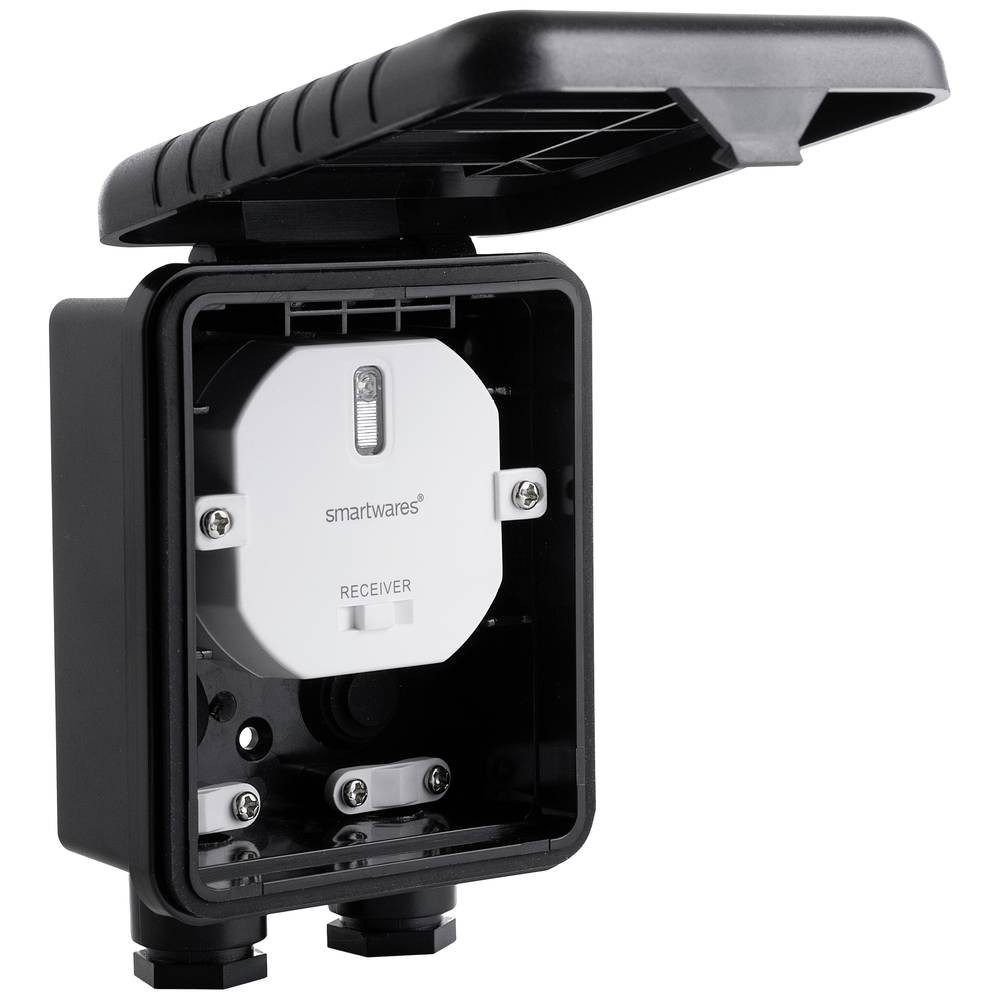 smartwares Schalter Einbauschalter mit Anschlussdose - Plug & Connect - 1000 W SH4-90451