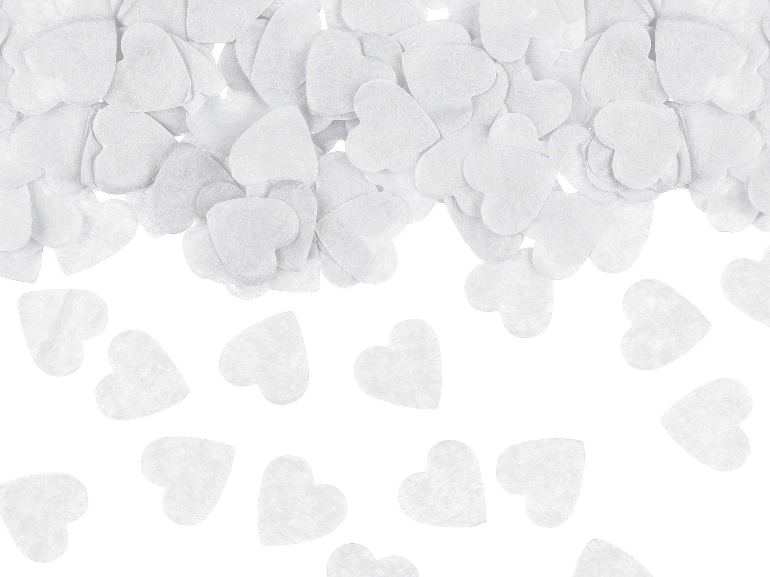 Konfetti Konfetti Papier Herzen Weiß 15g