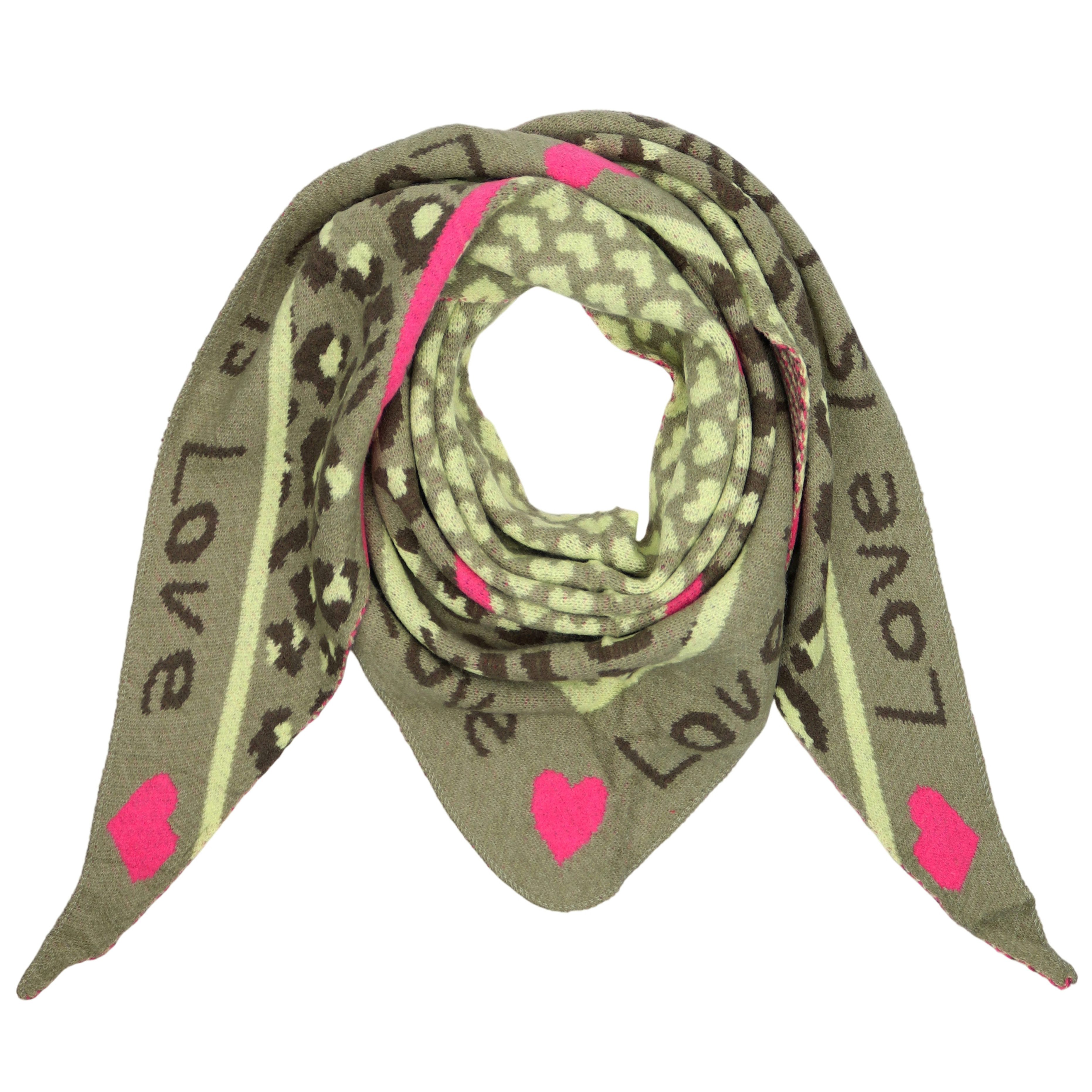 MIRROSI Dreieckstuch Damen warmer Dreiecksschal ca.180x80 cm, (Leo Muster; Neue Kollektion Herbst/Winter 2025), Trendiges LEO-Design, wärmend & weich