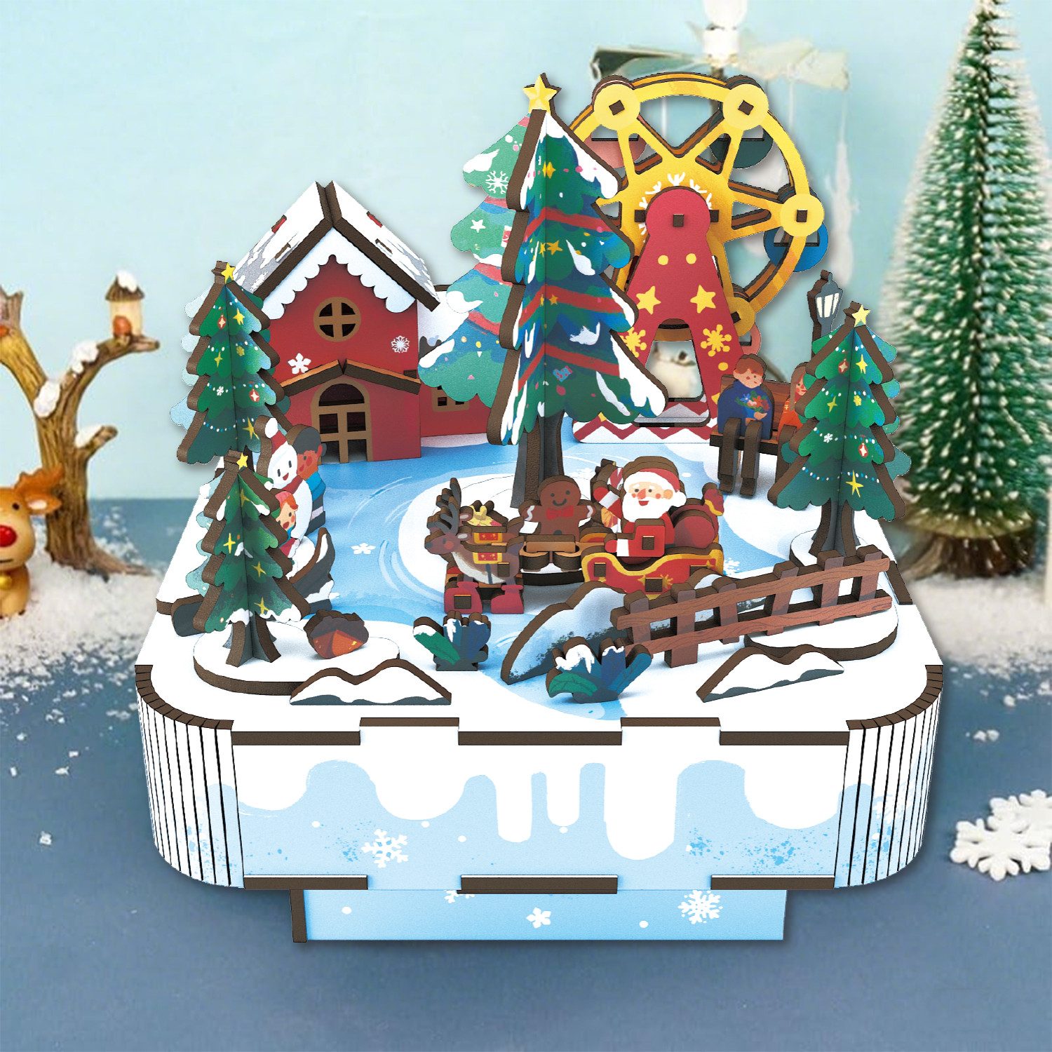 Esun Spieluhr 3D Puzzle Holz Musikbox günstig online kaufen