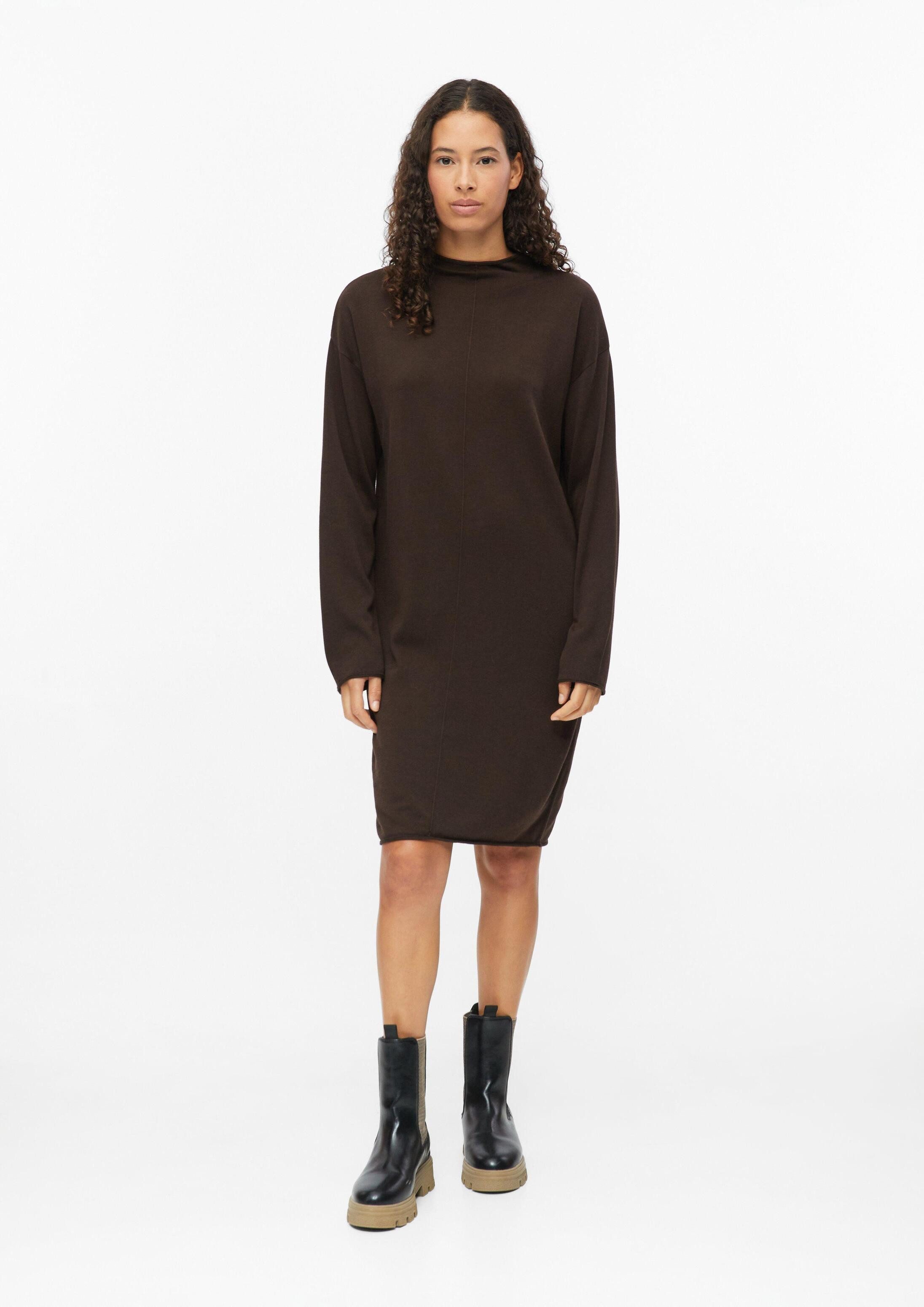 s.Oliver Midikleid Kleid Feinstrick-Kleid aus Viskosemix mit Rollsaum