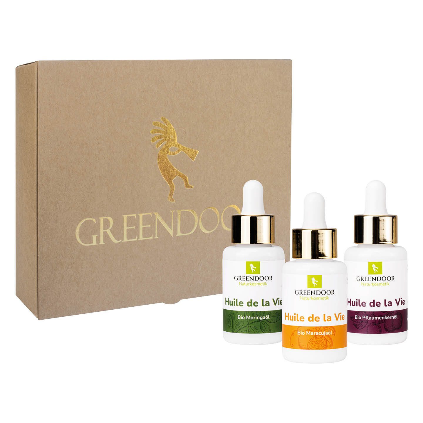 GREENDOOR Pflege-Geschenkset Geschenk Set Huile de la Vie