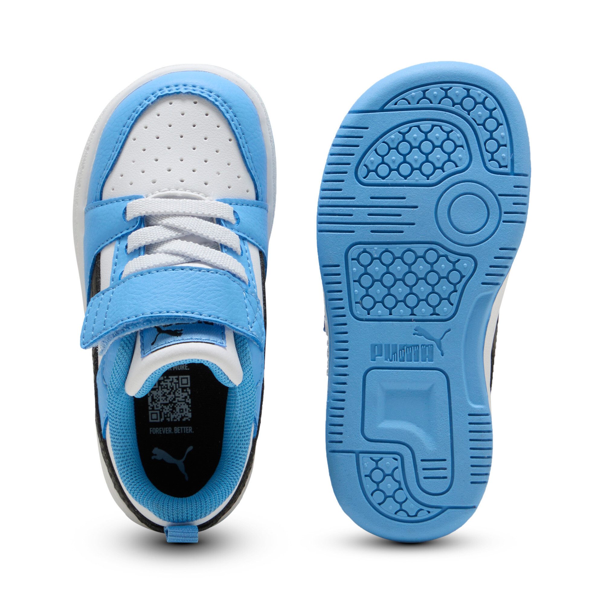 PUMA REBOUND V6 LO AC+ INF Sneaker (für Kinder) mit Klettverschluss, weiche Einlegesohle, profilierte Gummilaufsohle – Bild 4 von 5