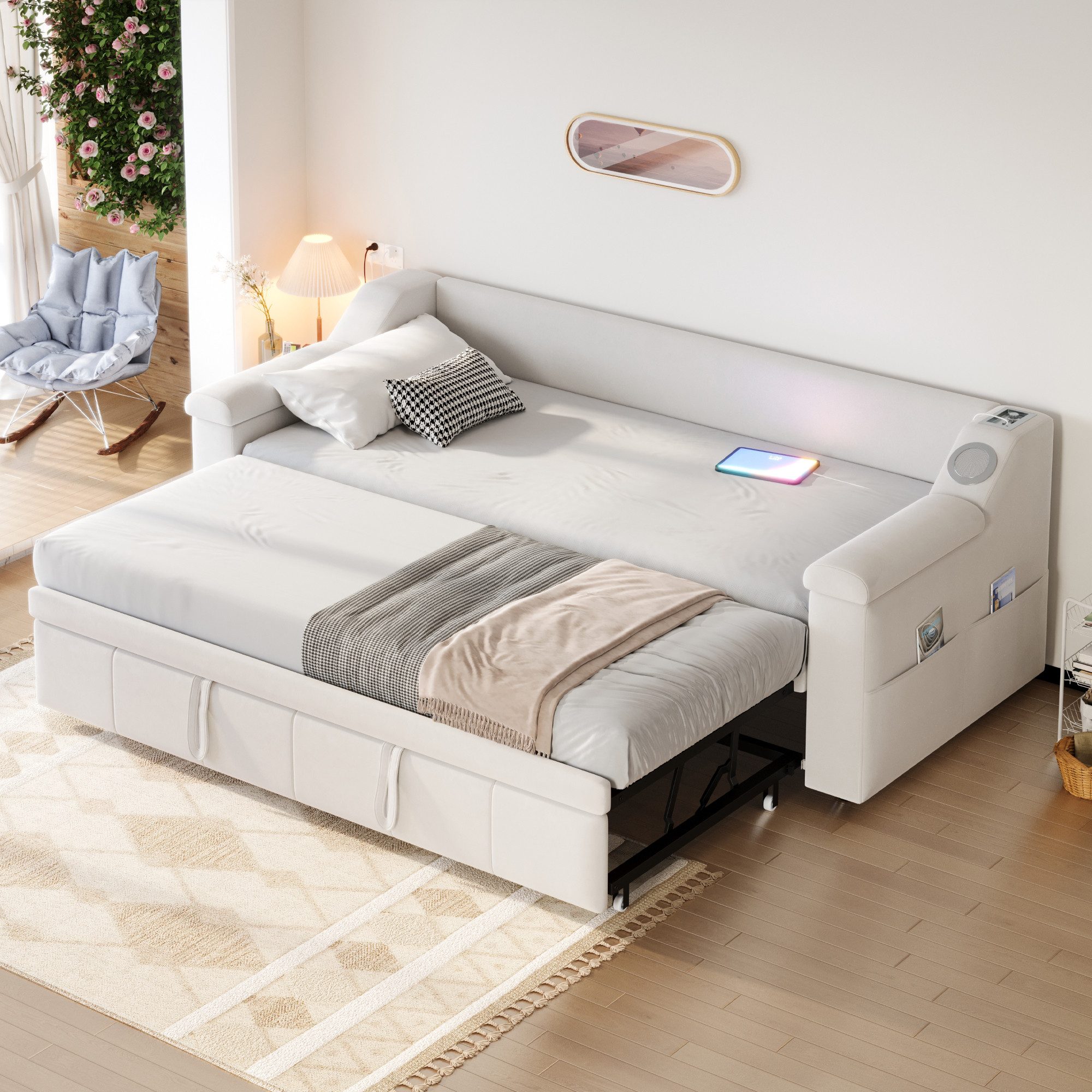 Flieks Daybett, Polsterbett Tagesbett 90/180x190cm mit günstig online kaufen