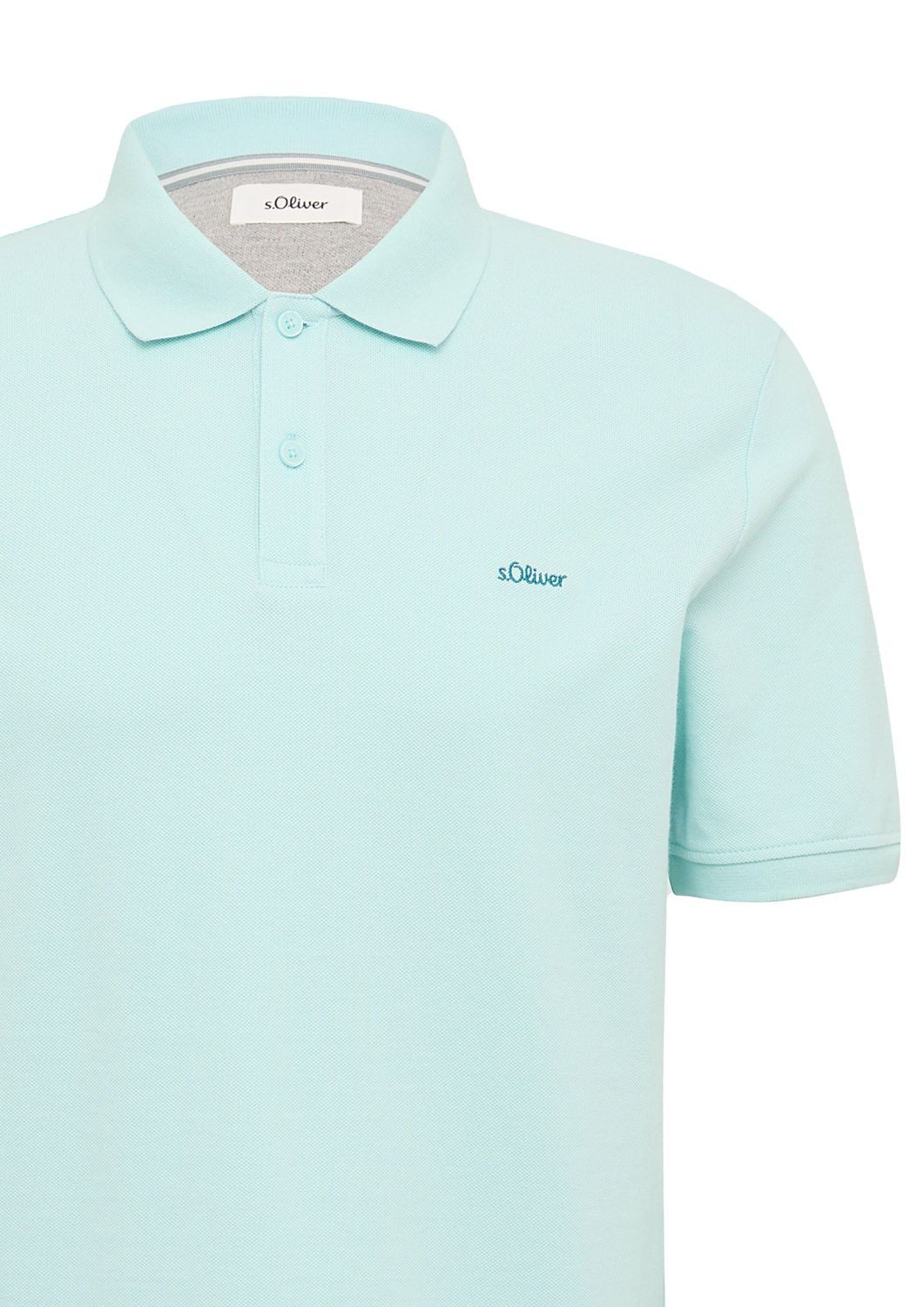 s.Oliver Poloshirt Poloshirt Kragen, Knopfleiste, kurzarm
